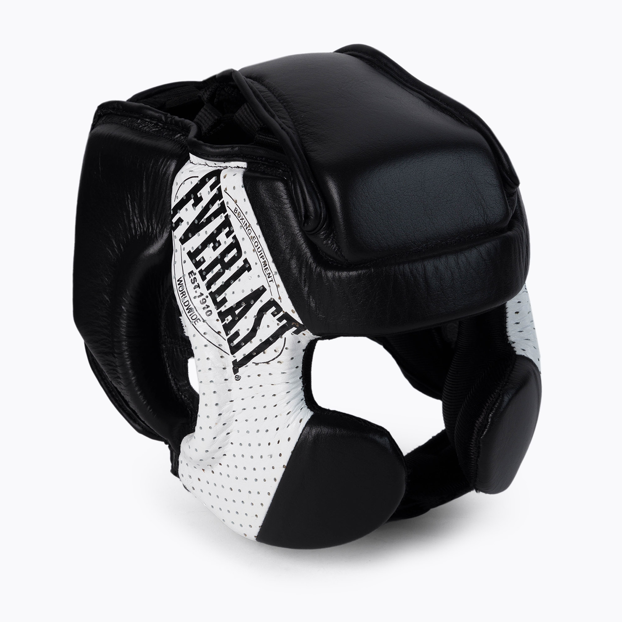 Casco da boxe da uomo Everlast Leather 1910 nero EV4820 (S-M) (EV4820)