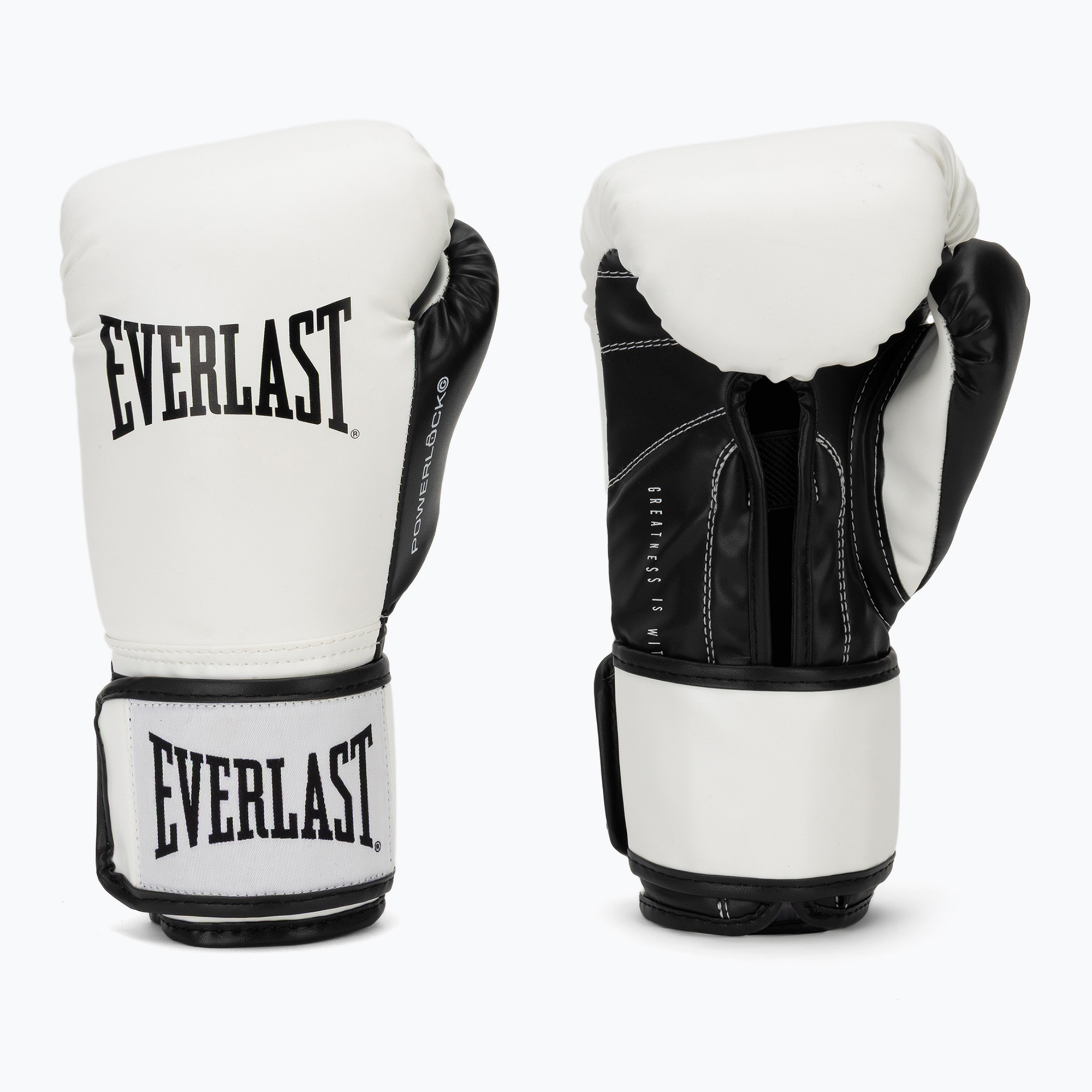 Mănuși de box Everlast Powerlock Pro OG H&L Training Glove white/black