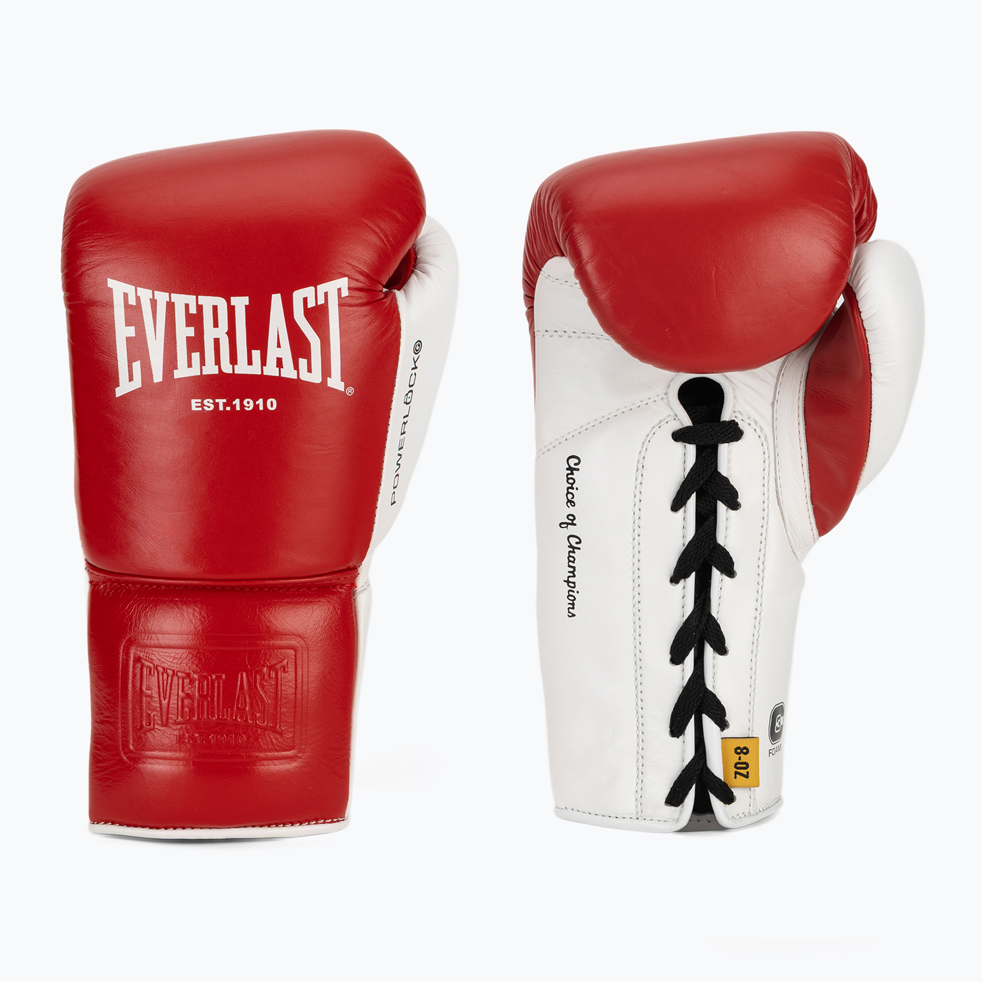 Mănuși de box Everlast Powerlock OG Pro Fight red/white