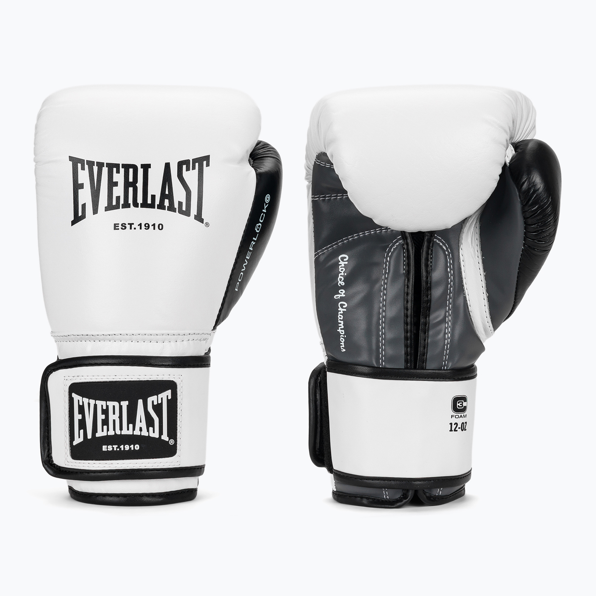 Боксови ръкавици Everlast Powerlock OG H&L Leather Advanced Training white/black