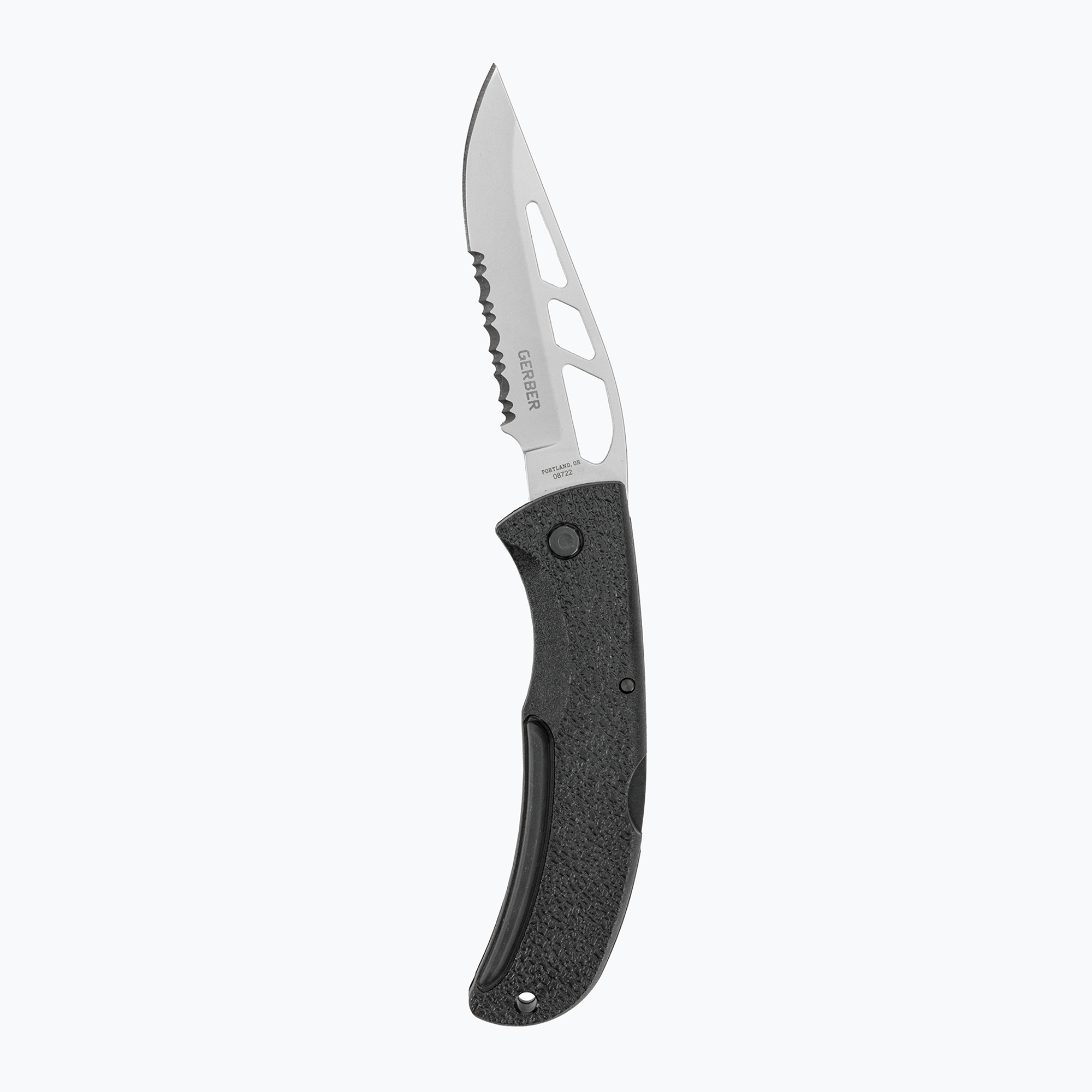 Nóż turystyczny Gerber E-Z Out Skeleton - Serrated black 