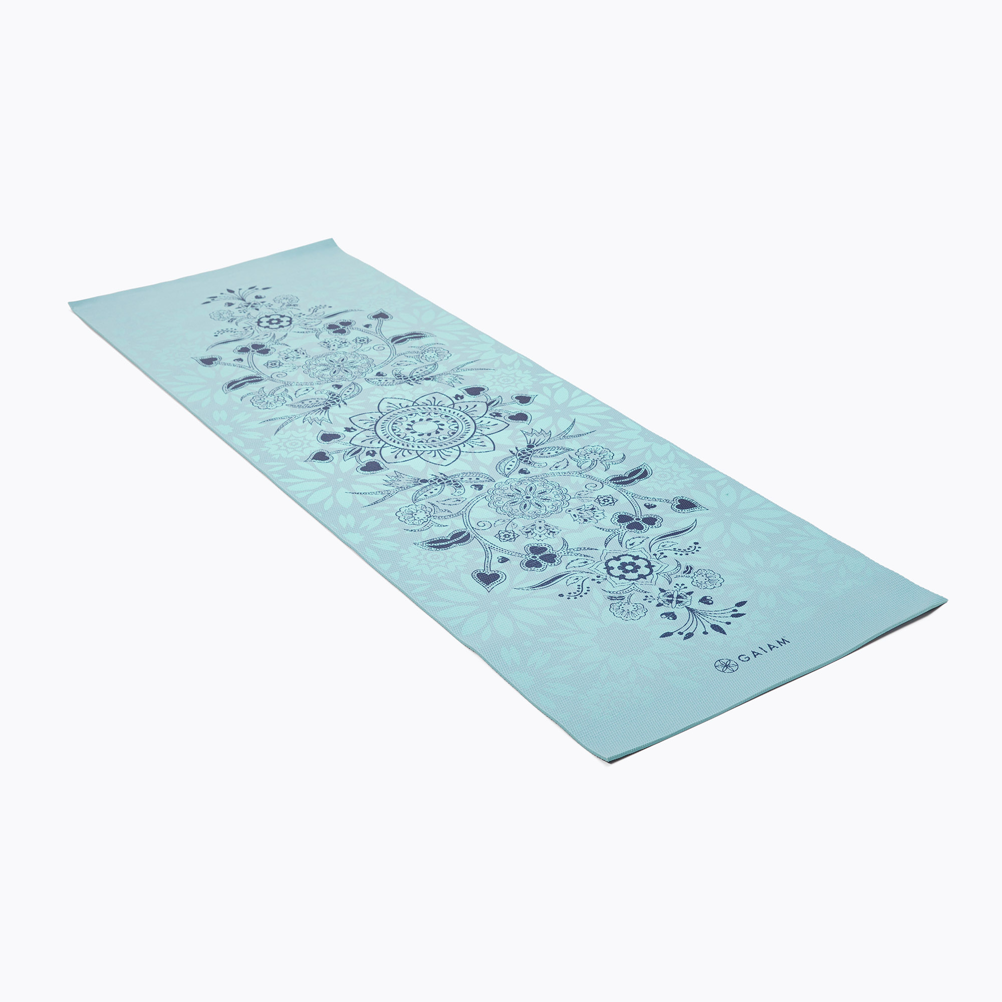 Covoraș de yoga reversibil pentru femei Gaiam Mystic blue 62899 (Mystic 62899)