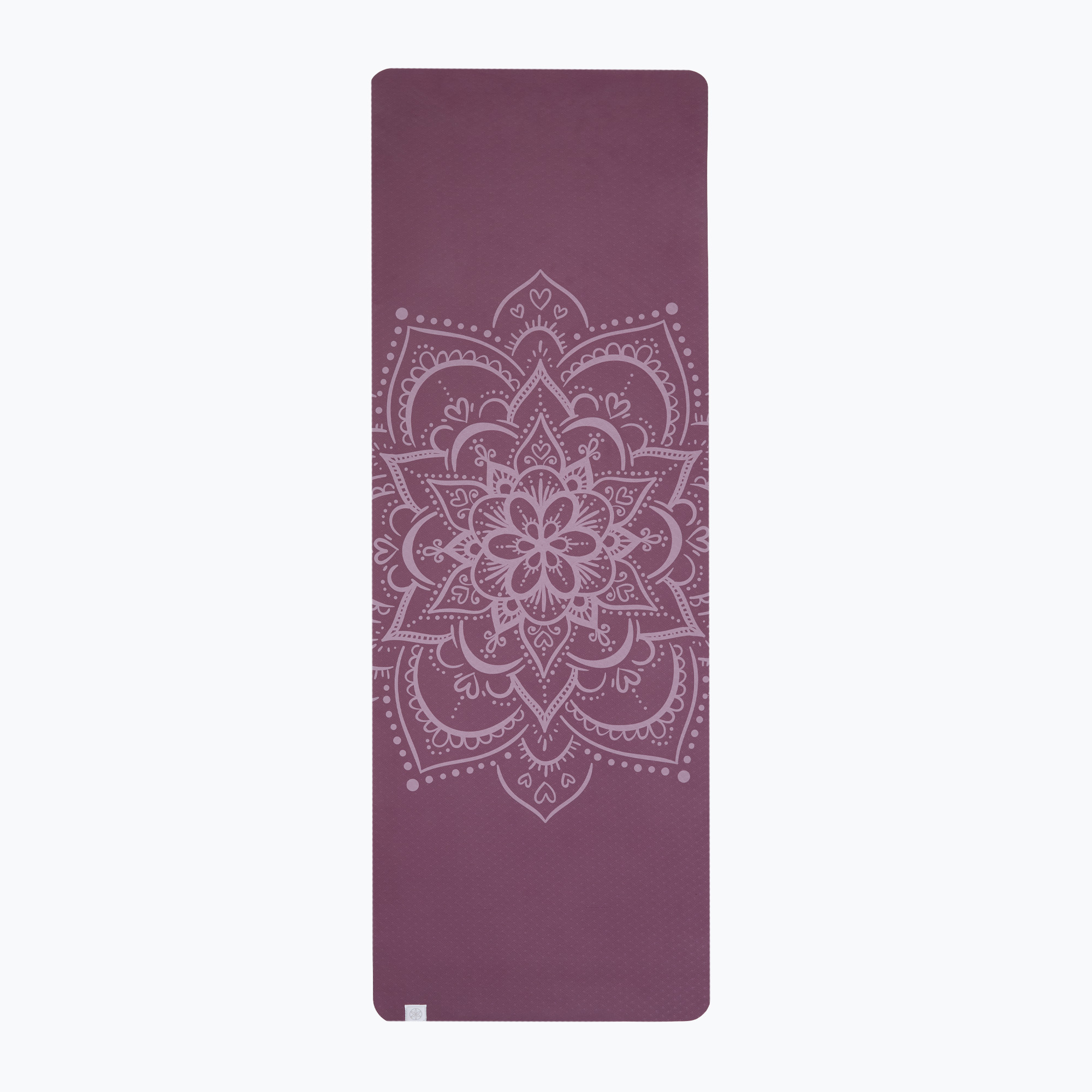 Jógová podložka Gaiam TPE Blush Printed burgndy