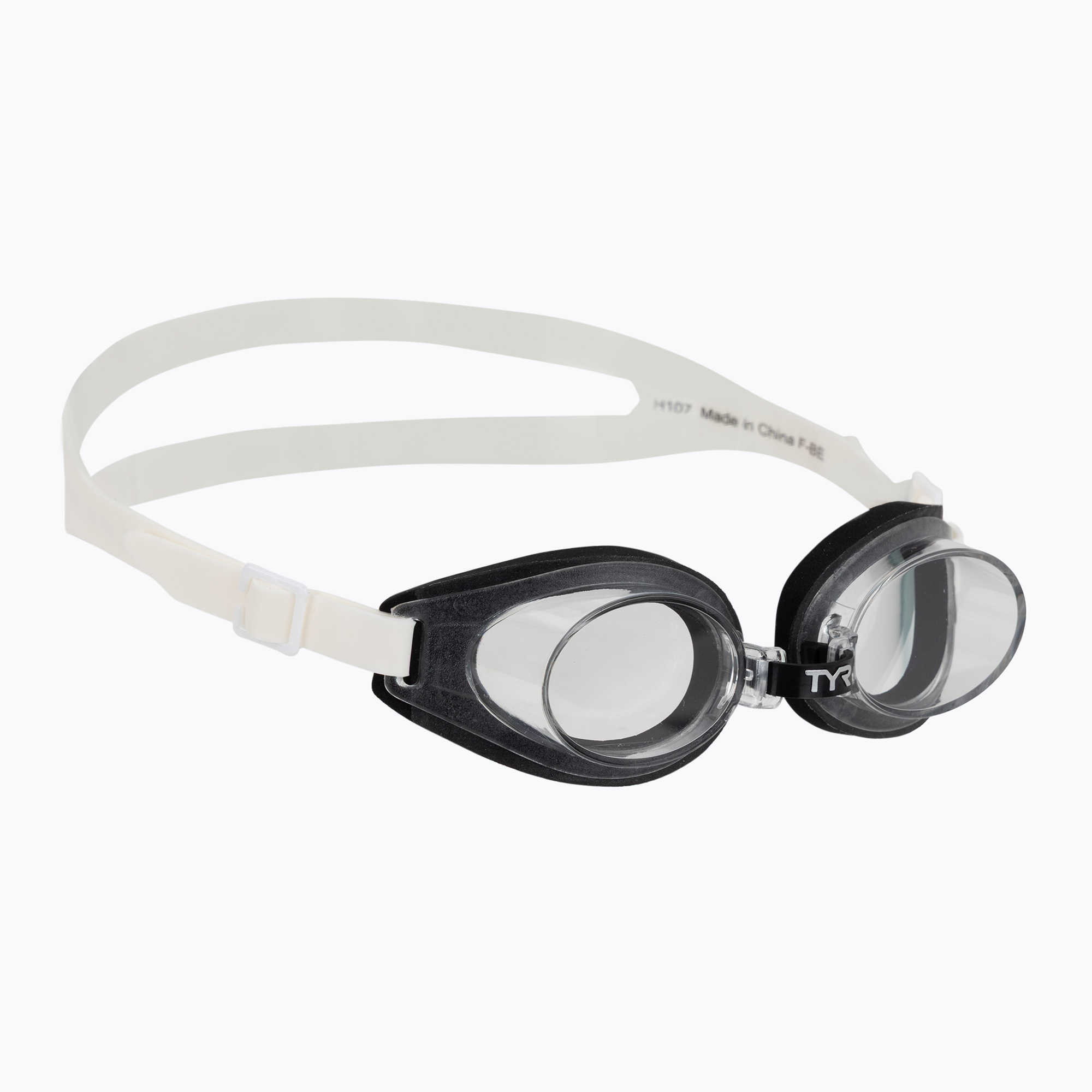 Детски очила за плуване TYR Foam Youth clear/black/white