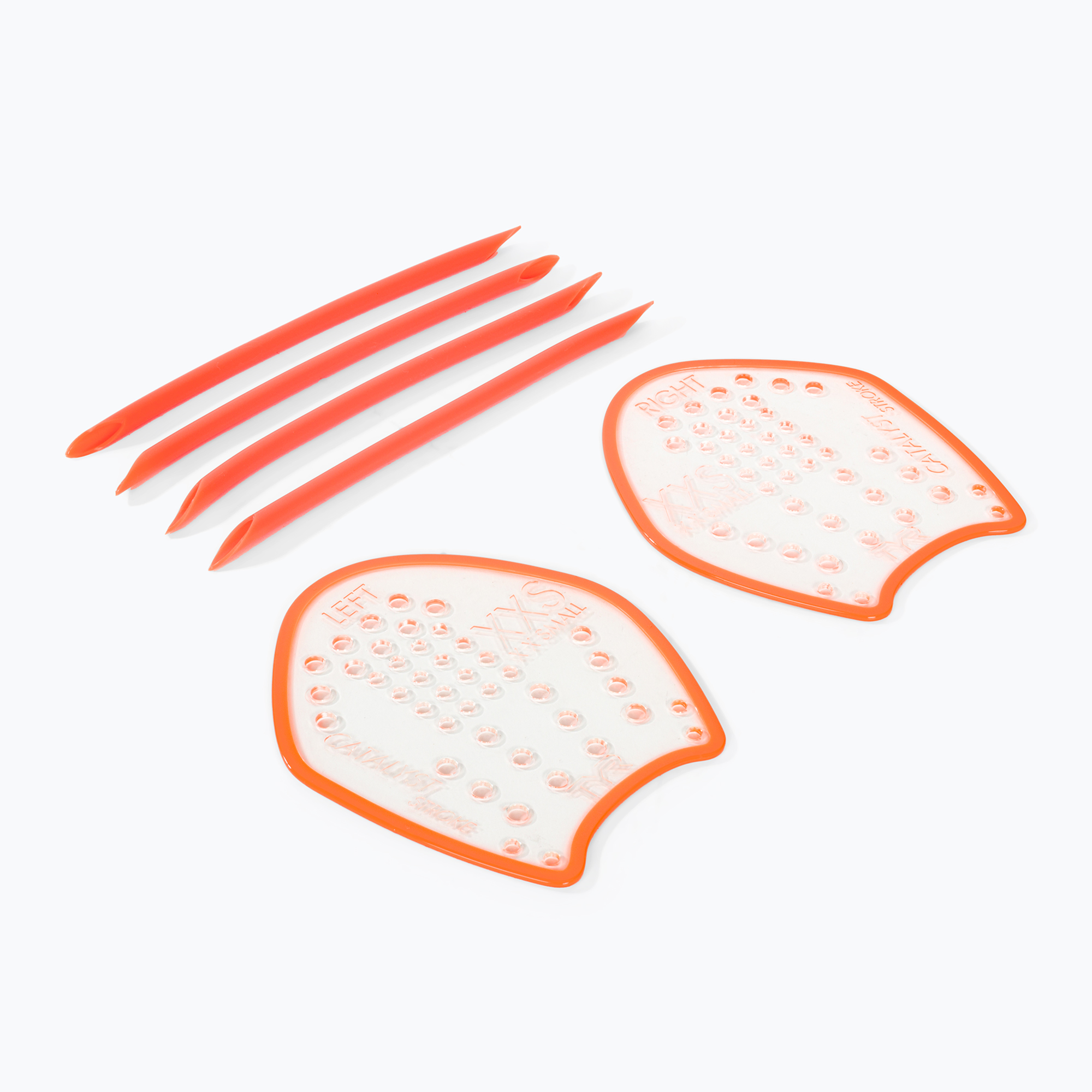 Wiosełka do pływania TYR Catalyst Stroke fluorescent orange 