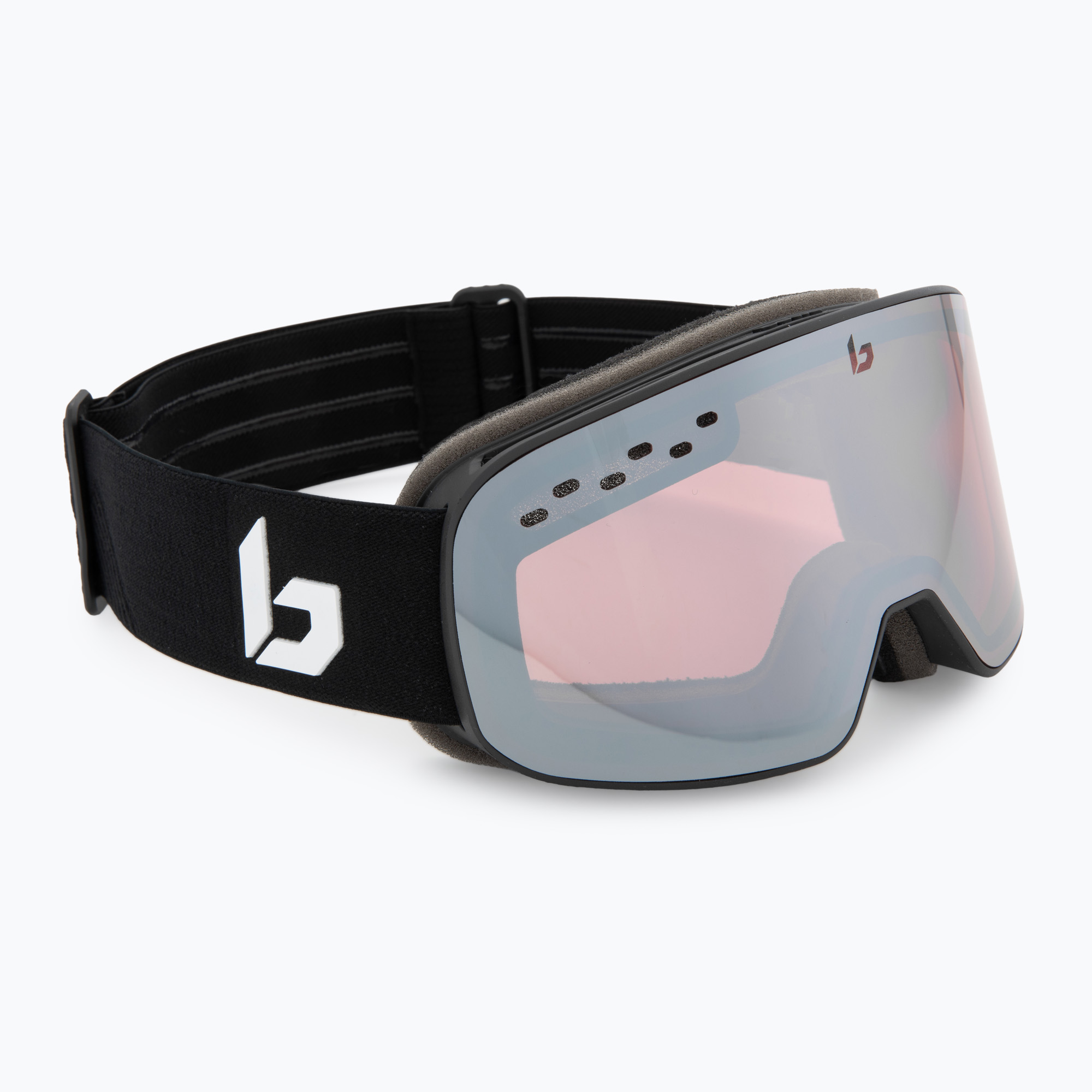 Lyžiarske okuliare Bollé Nevada Small black corp matte/vermillon gun