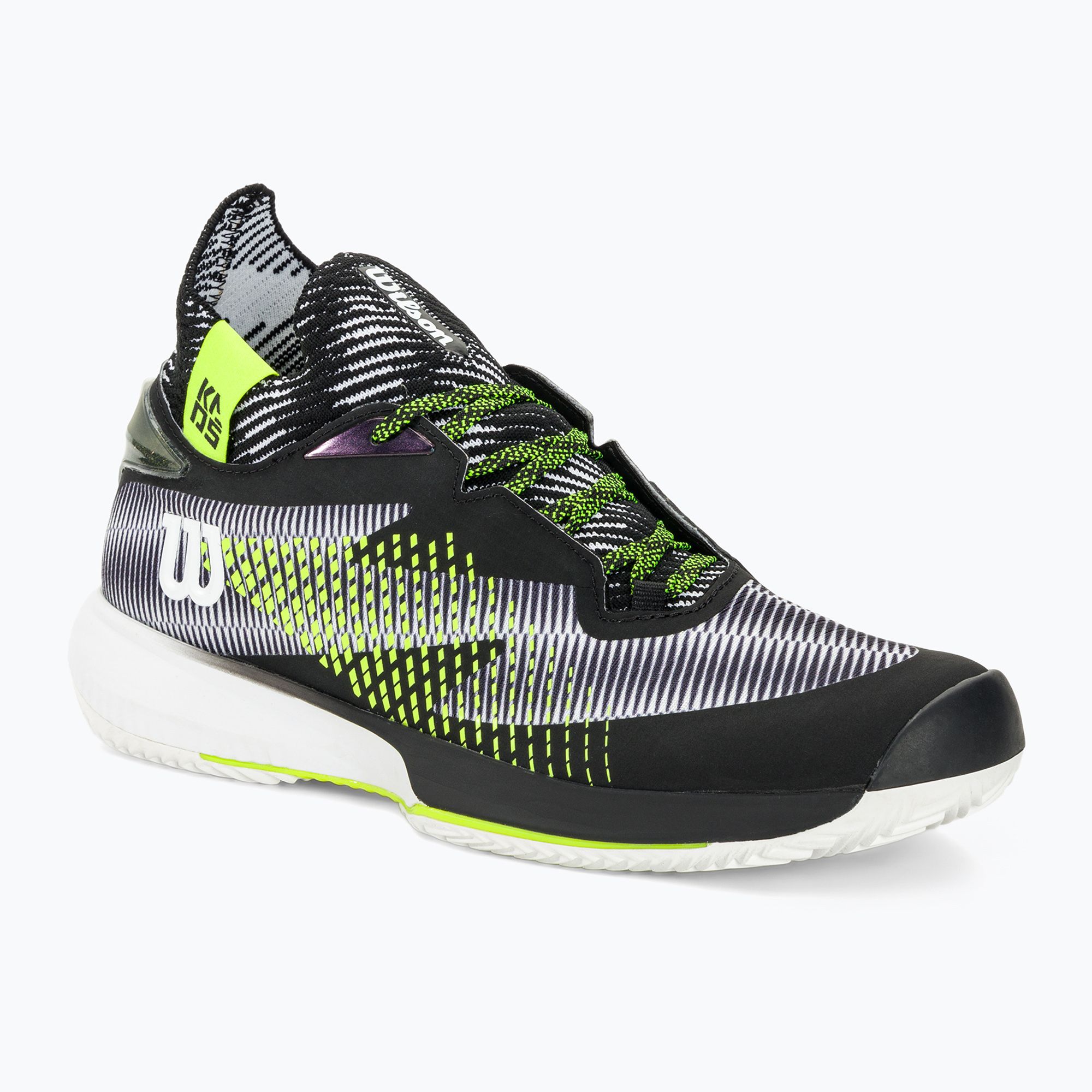 Buty do tenisa męskie Wilson Kaos Rapide STF Clay white/black/safety yellow 