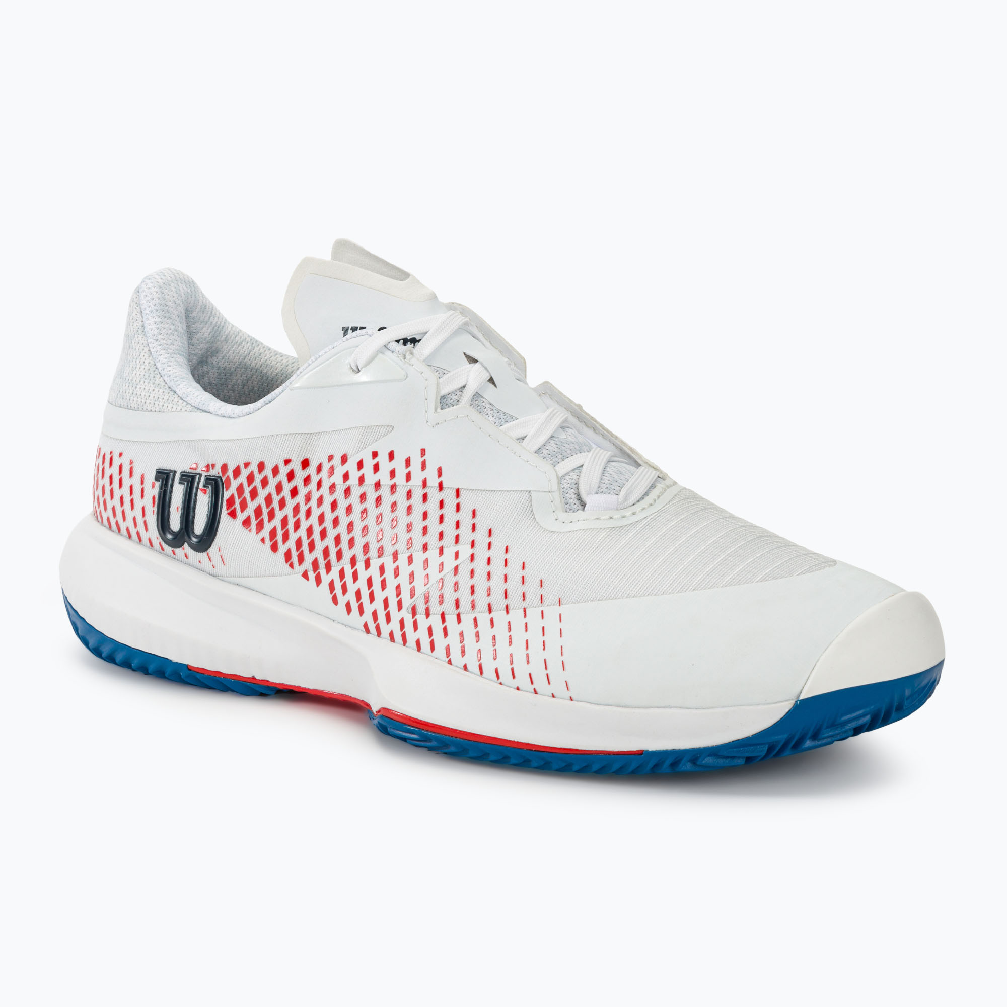 Buty do tenisa męskie Wilson Kaos Swift 1.5 Clay white/deja vu blue/wilson red 