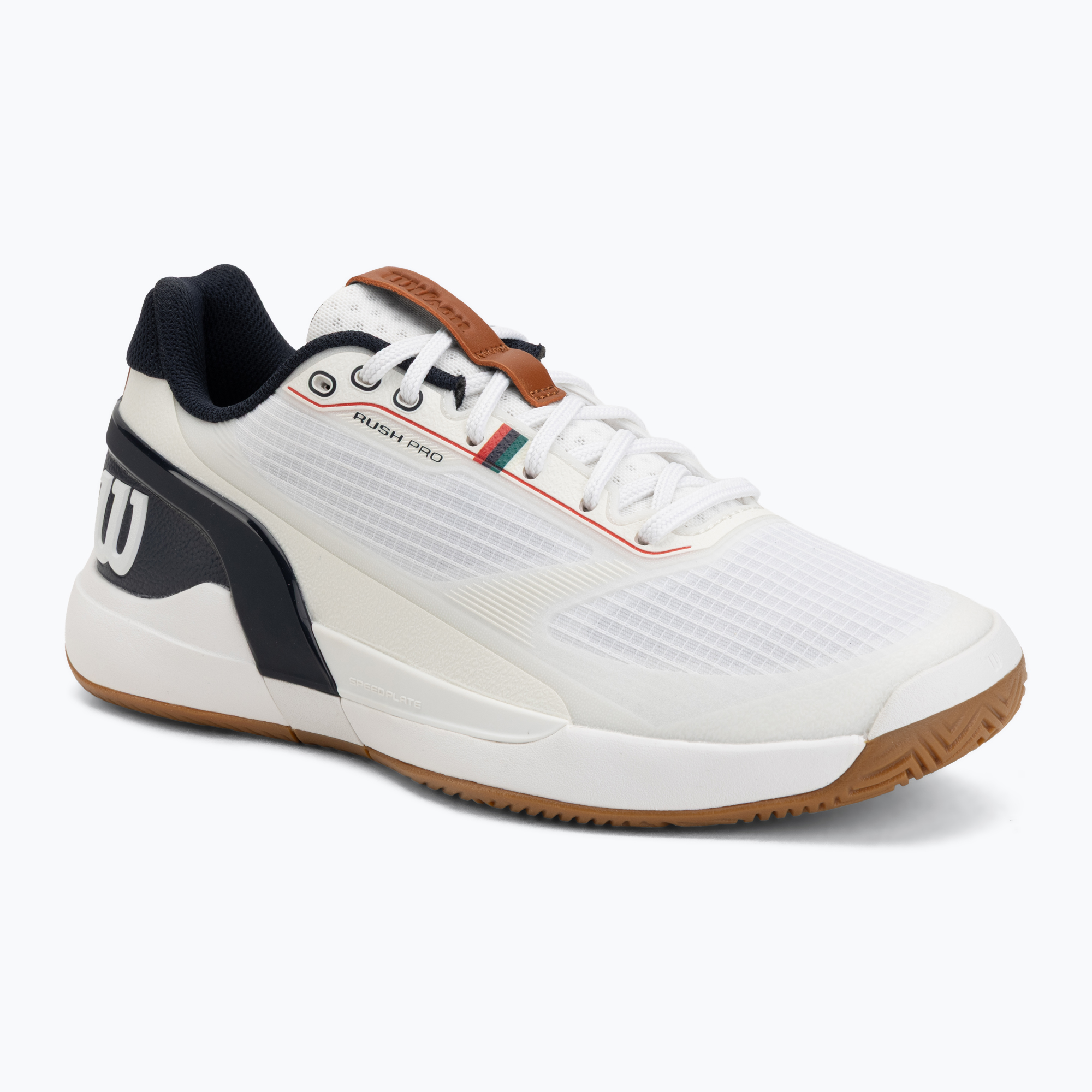 Buty do tenisa męskie Wilson Rush Pro 5 white/navy blazer/gum 