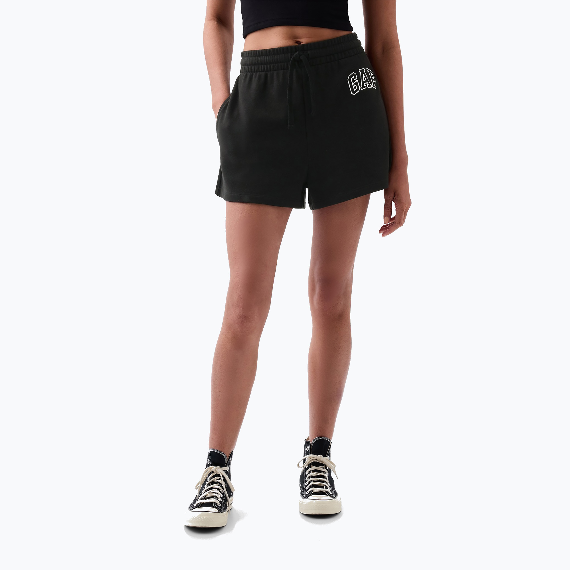 Spodenki damskie GAP Heritage French Logo true black 