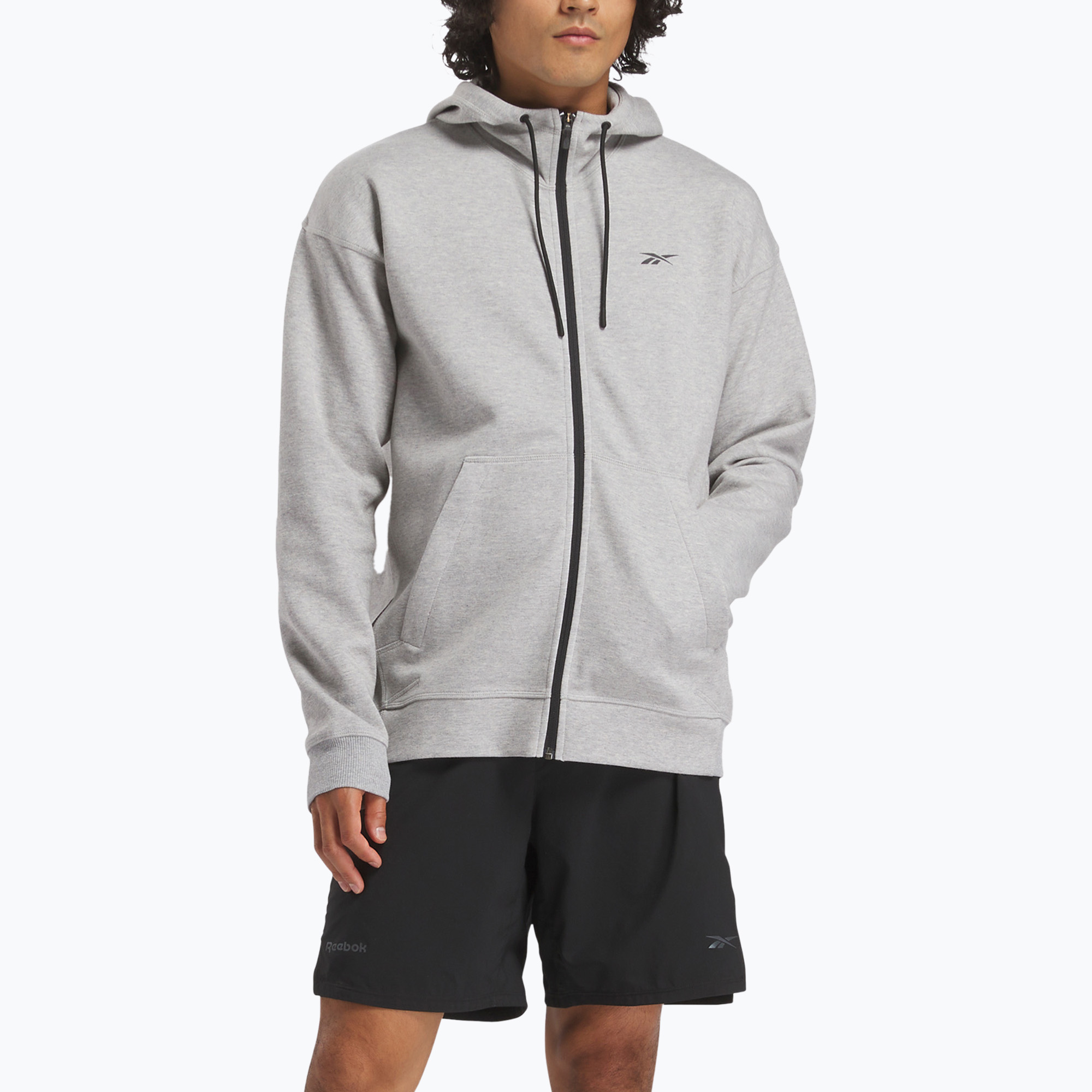 Bluza męska Reebok Athlete Full Zip medium grey heather 