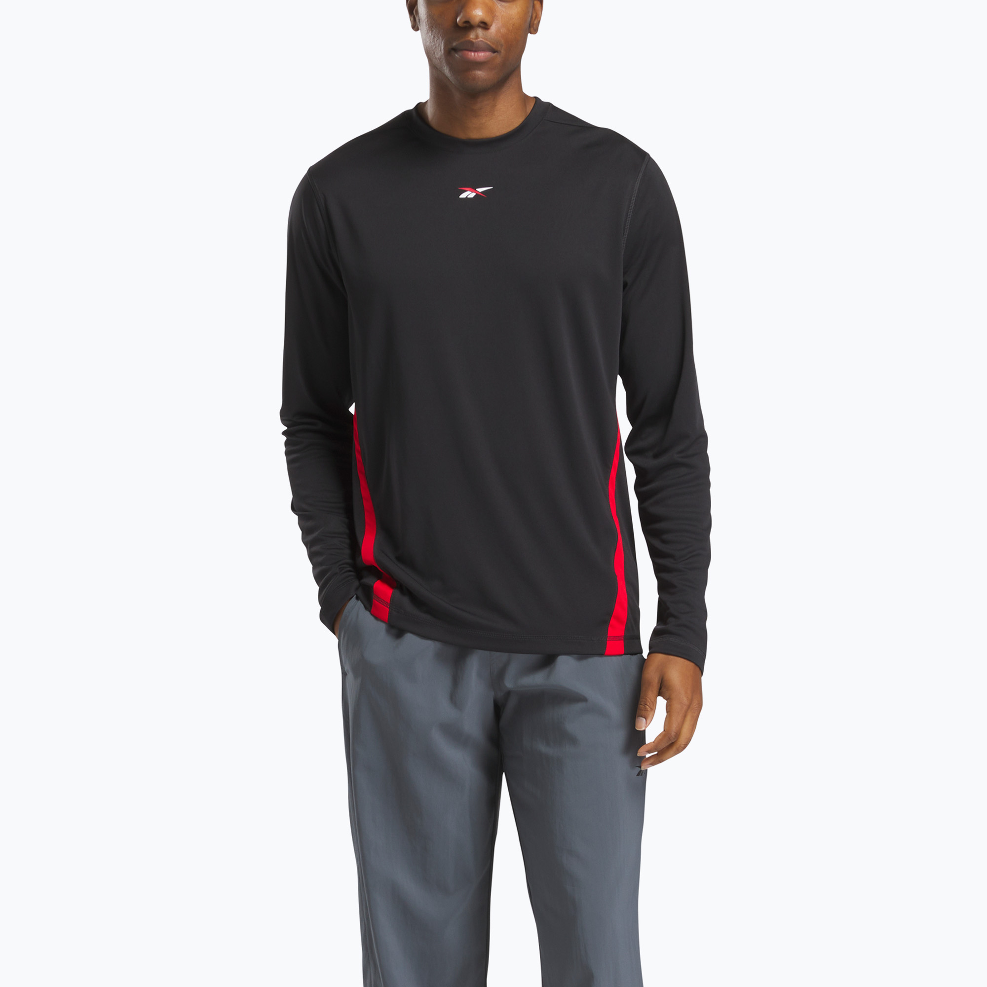 Longsleeve treningowy męski Reebok Id Train Energy Tech Tee black 