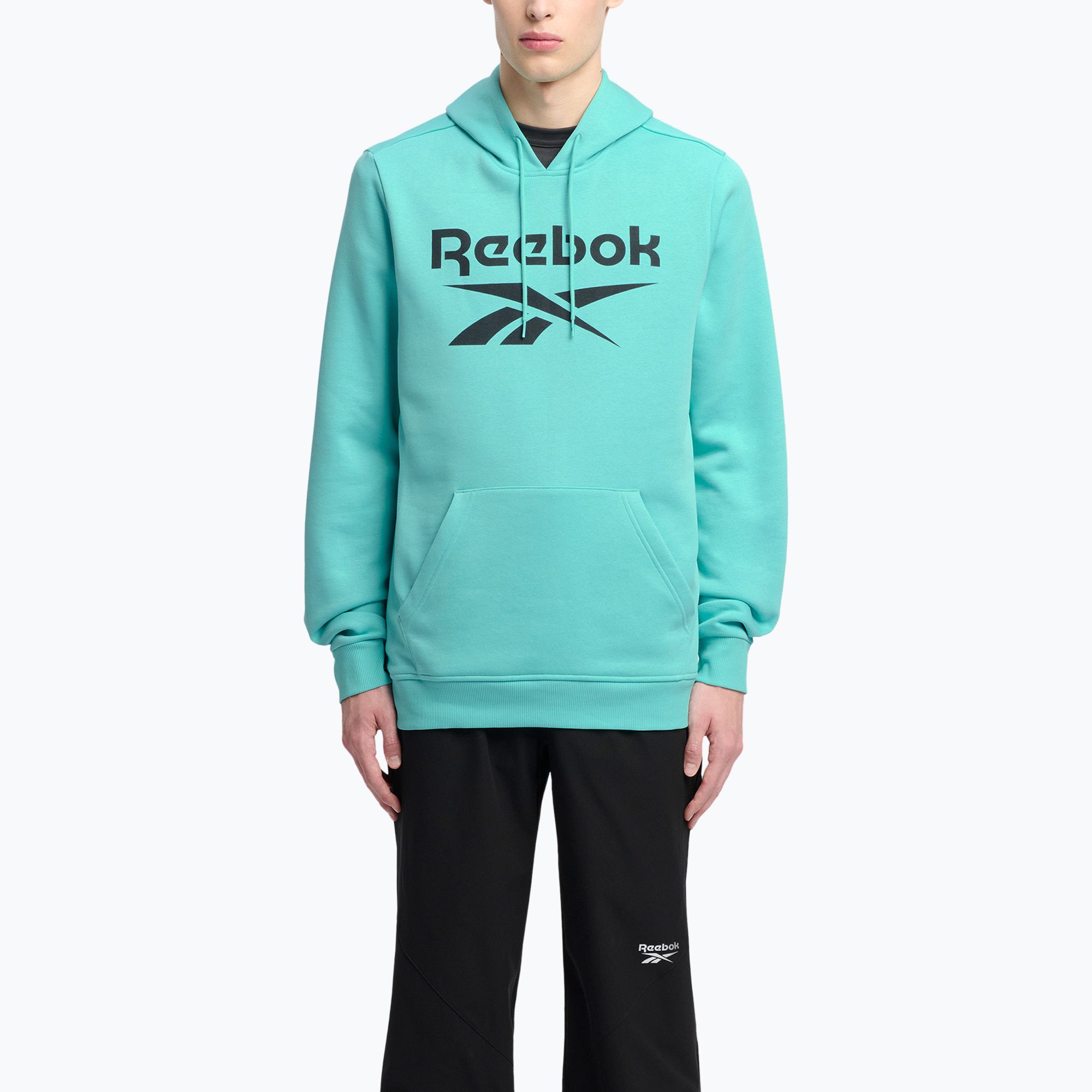 Bluza męska Reebok Identity Big Logo Fleece Hoodie ai aqua 
