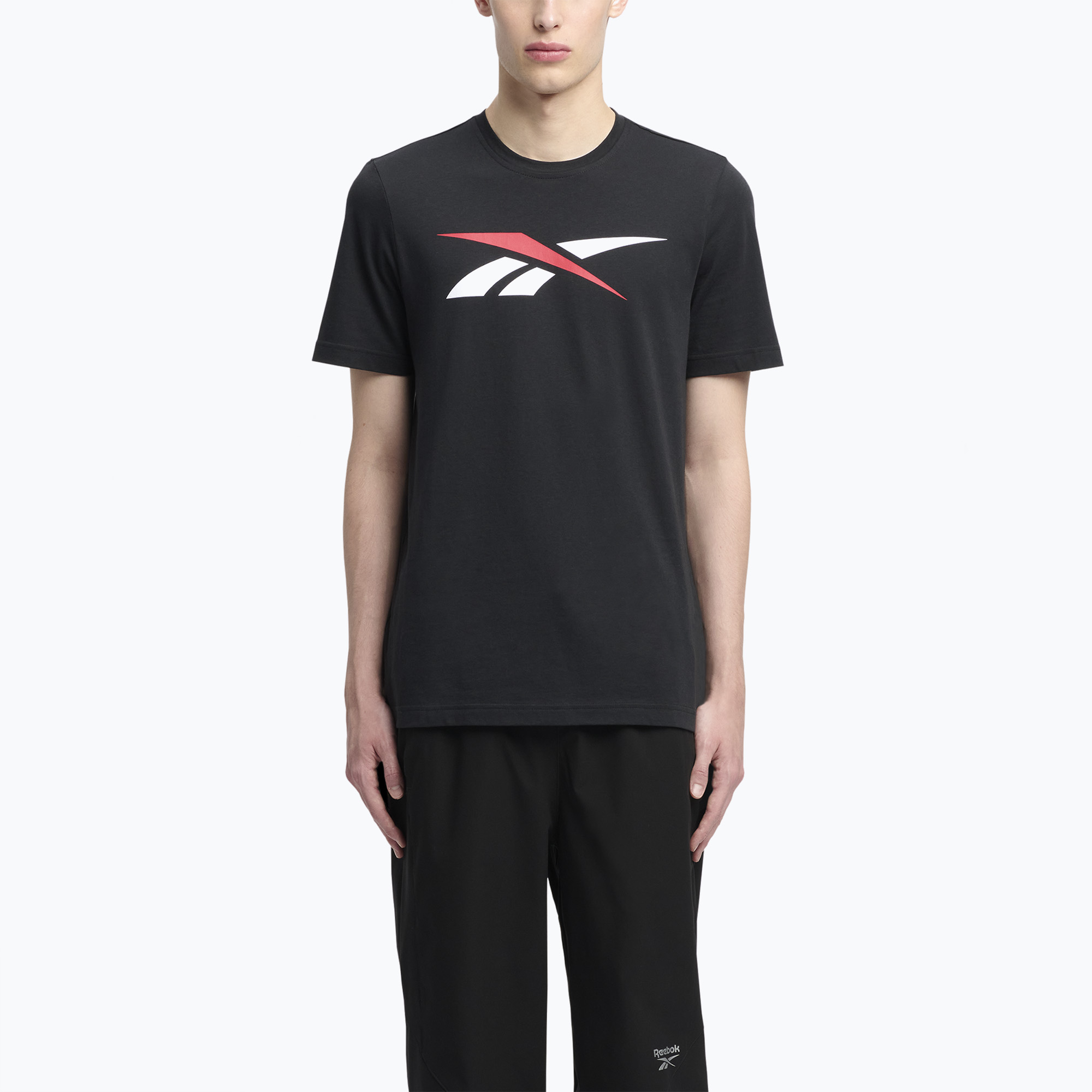 Мъжка тениска Reebok Gs Vector Tee black/white/vector red