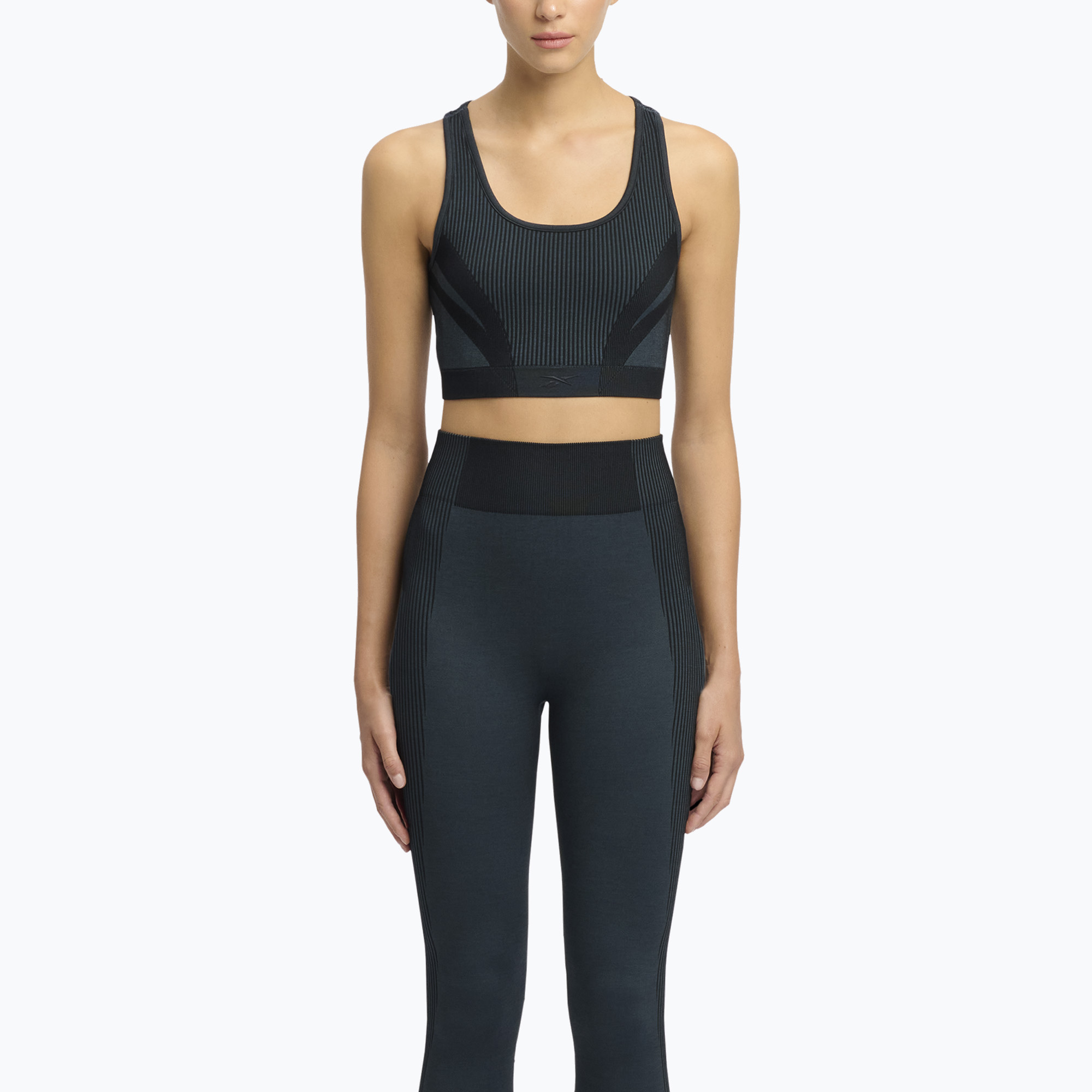 Biustonosz treningowy damski Reebok Rbk Lab Seamless black 
