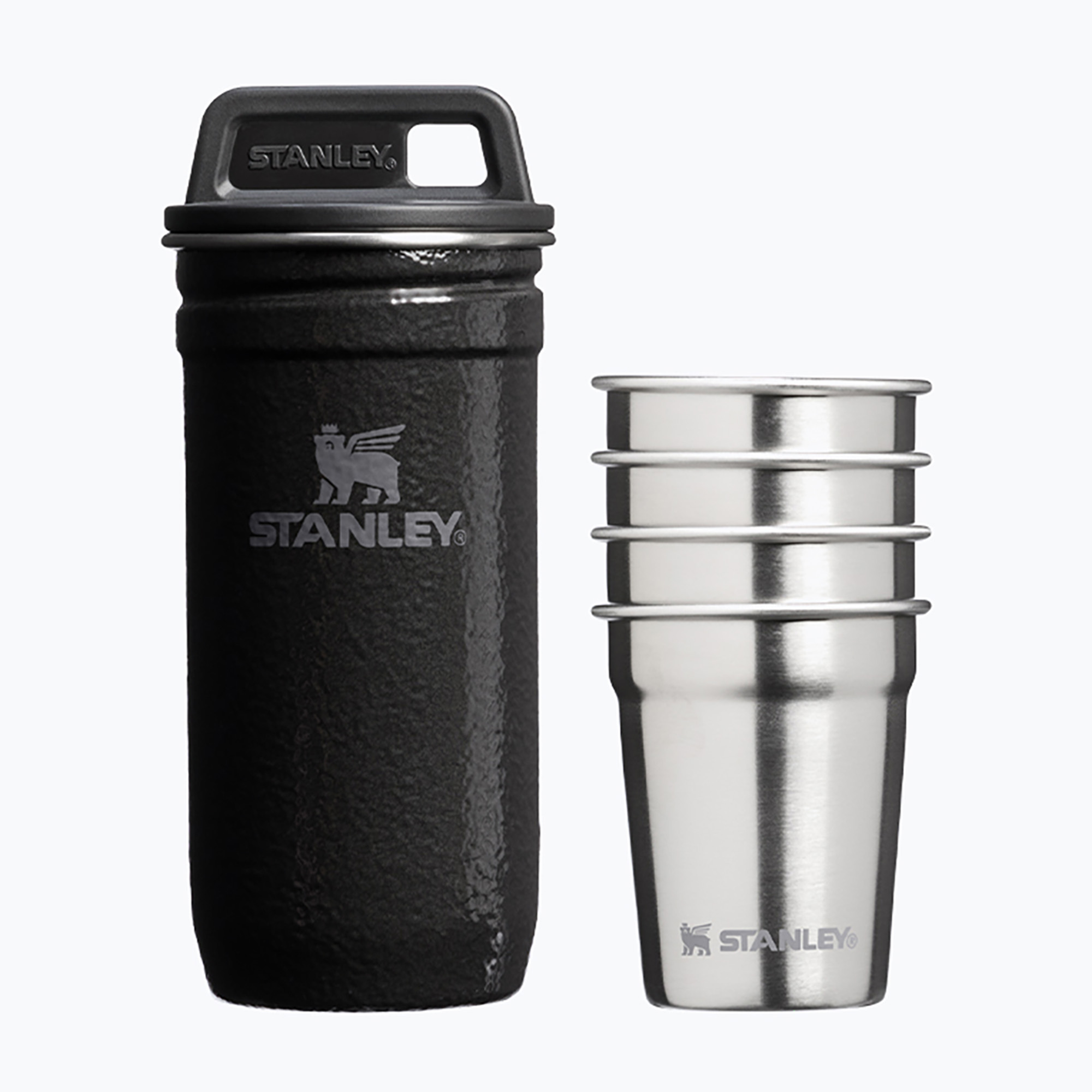 Туристически чаши Stanley Pre-Party 60 ml 4 pack Hammertone Black