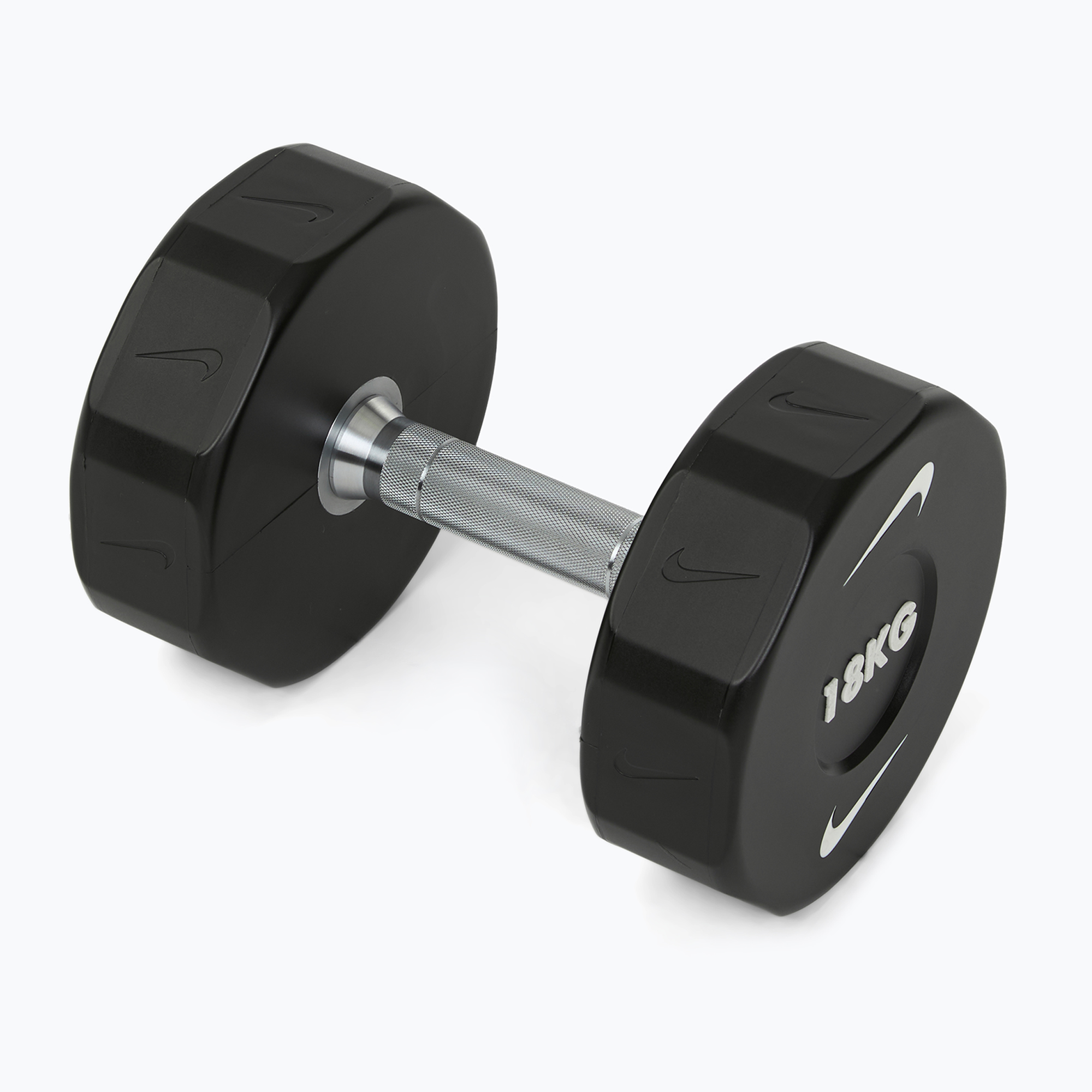Hantel chromowany Nike Strength Pro Urethane Dumbbell 18 kg black/white 