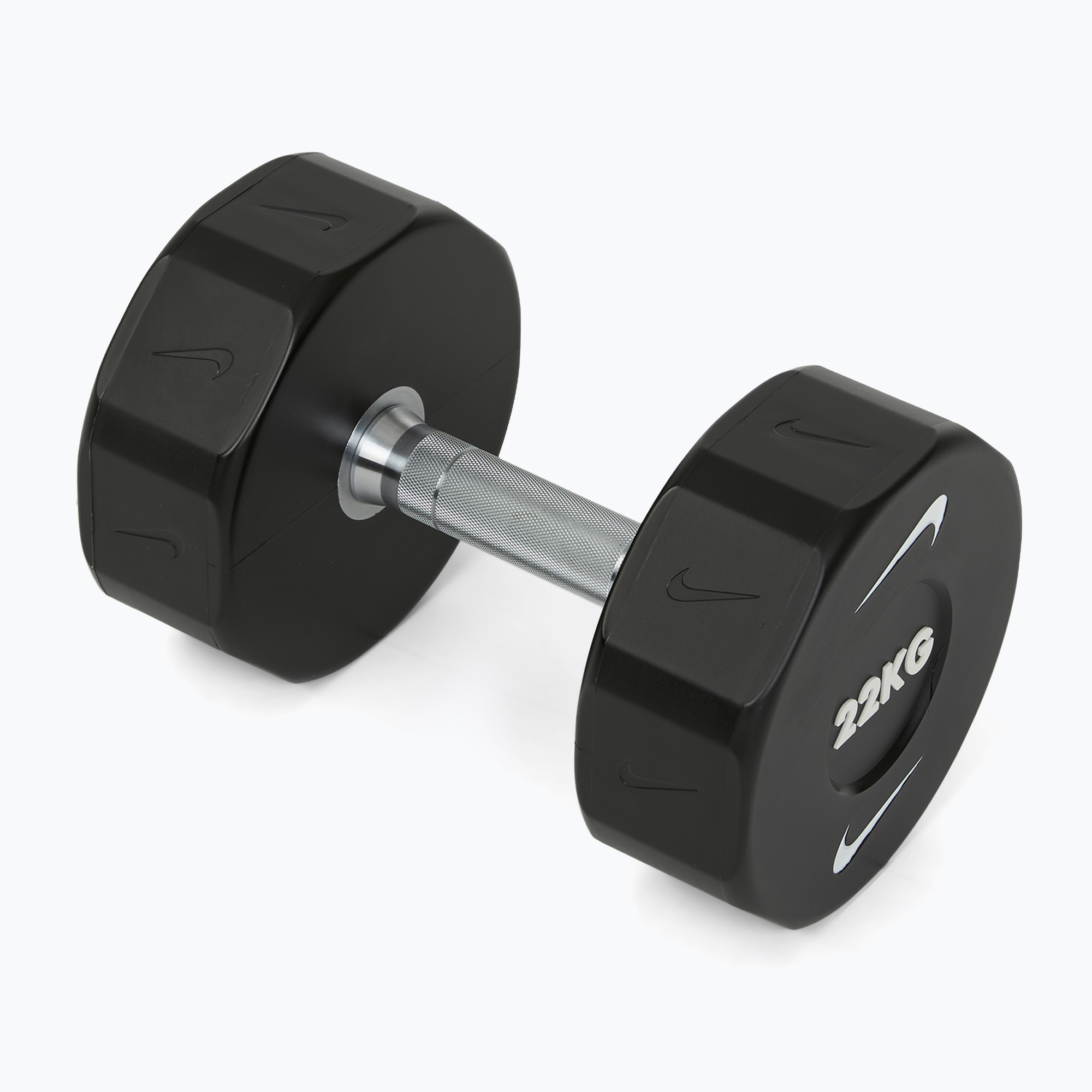 Hantel chromowany Nike Strength Pro Urethane Dumbbell 22 kg black/white 