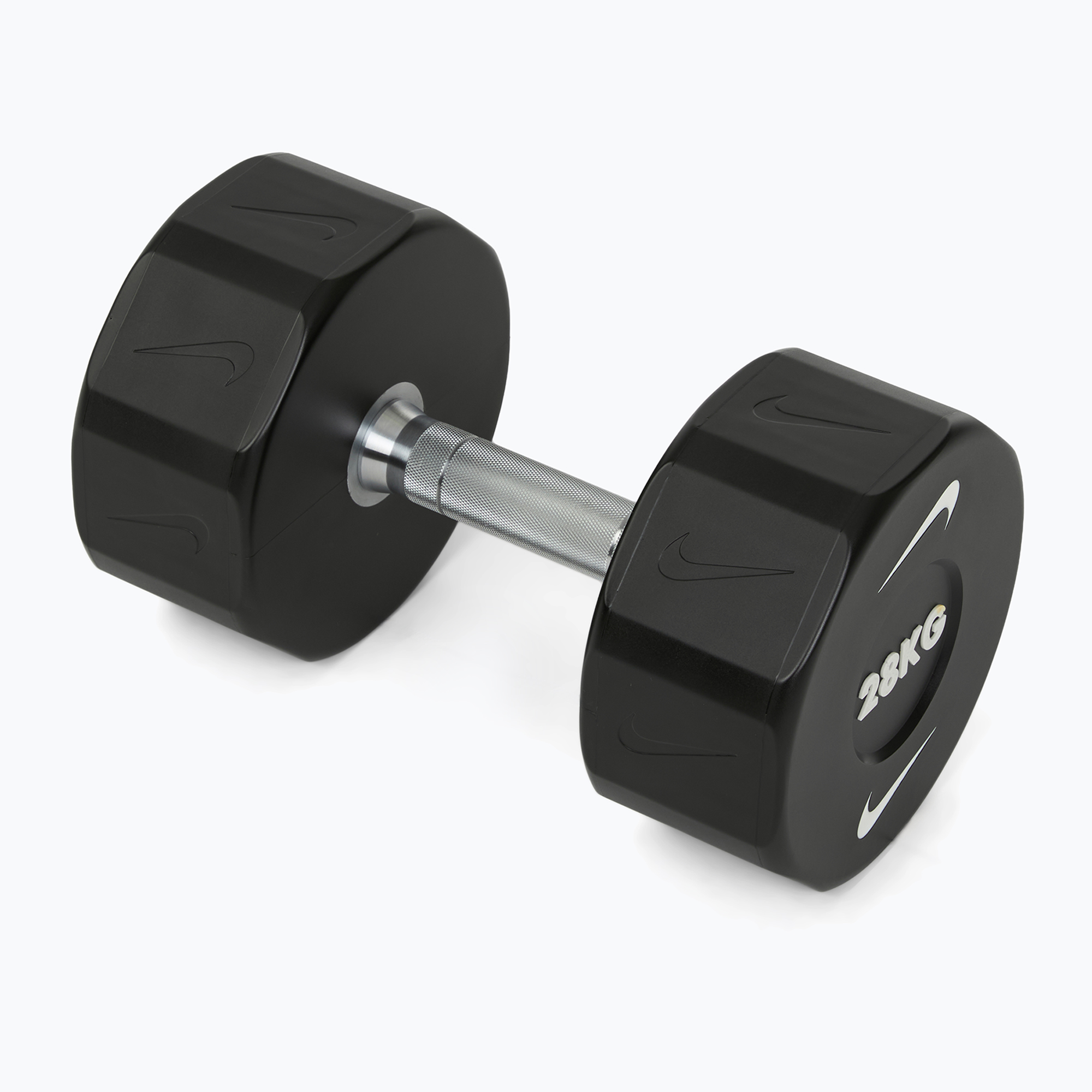 Hantel chromowany Nike Strength Pro Urethane Dumbbell 28 kg black/white 