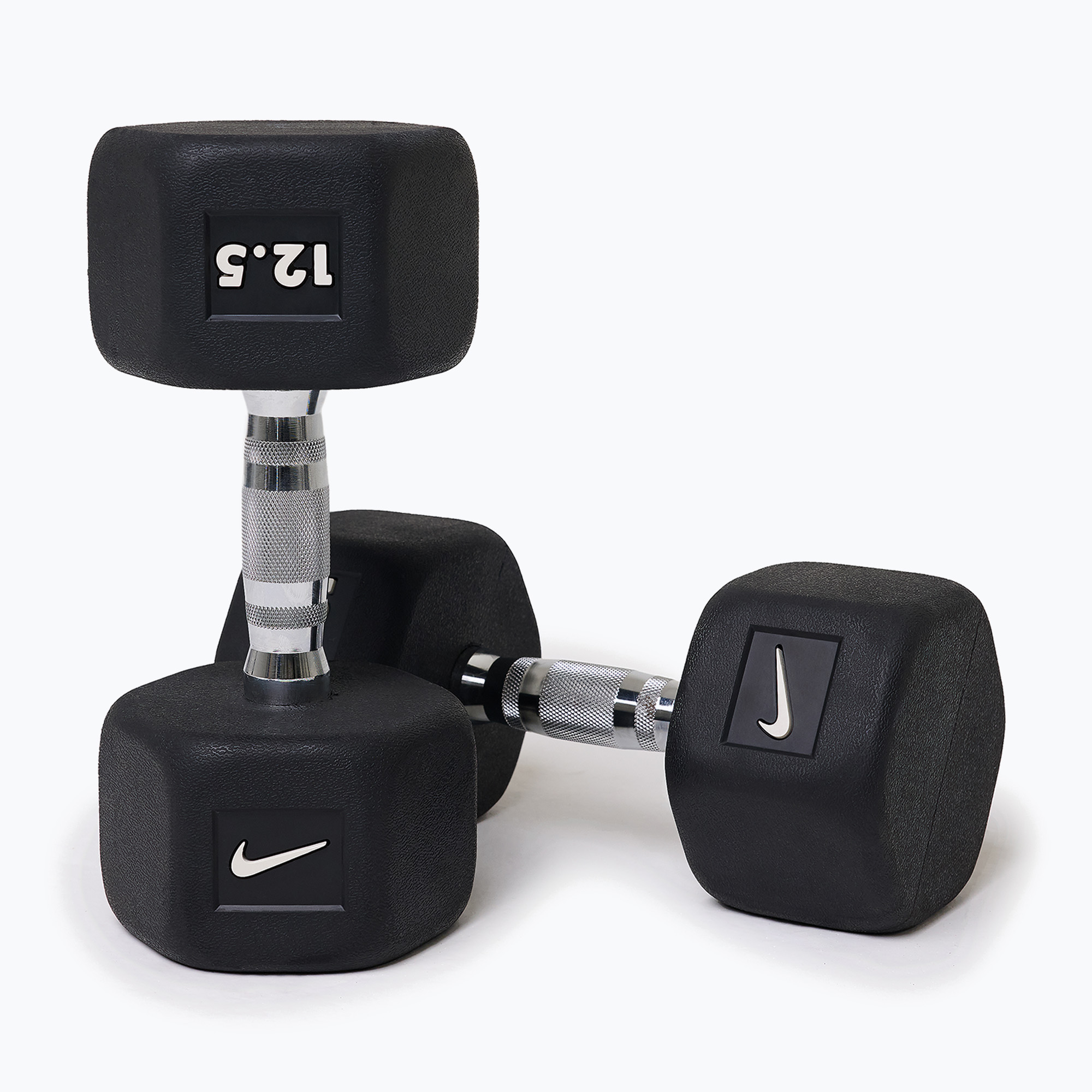 Hantel ogumowany Nike Strength Hex Dumbbell 12,5 kg black/white 