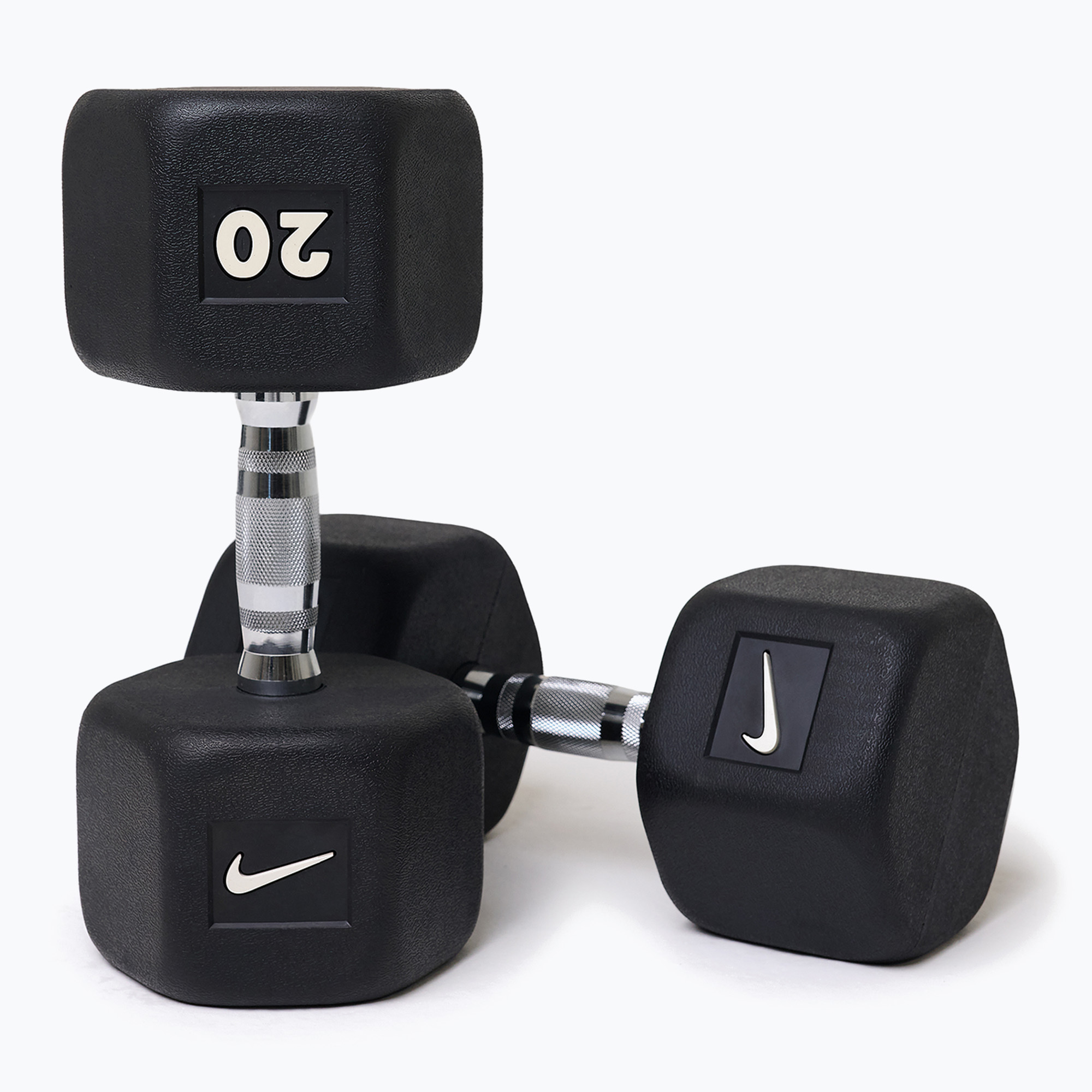 Hantel ogumowany Nike Strength Hex Dumbbell 20 kg black/white 