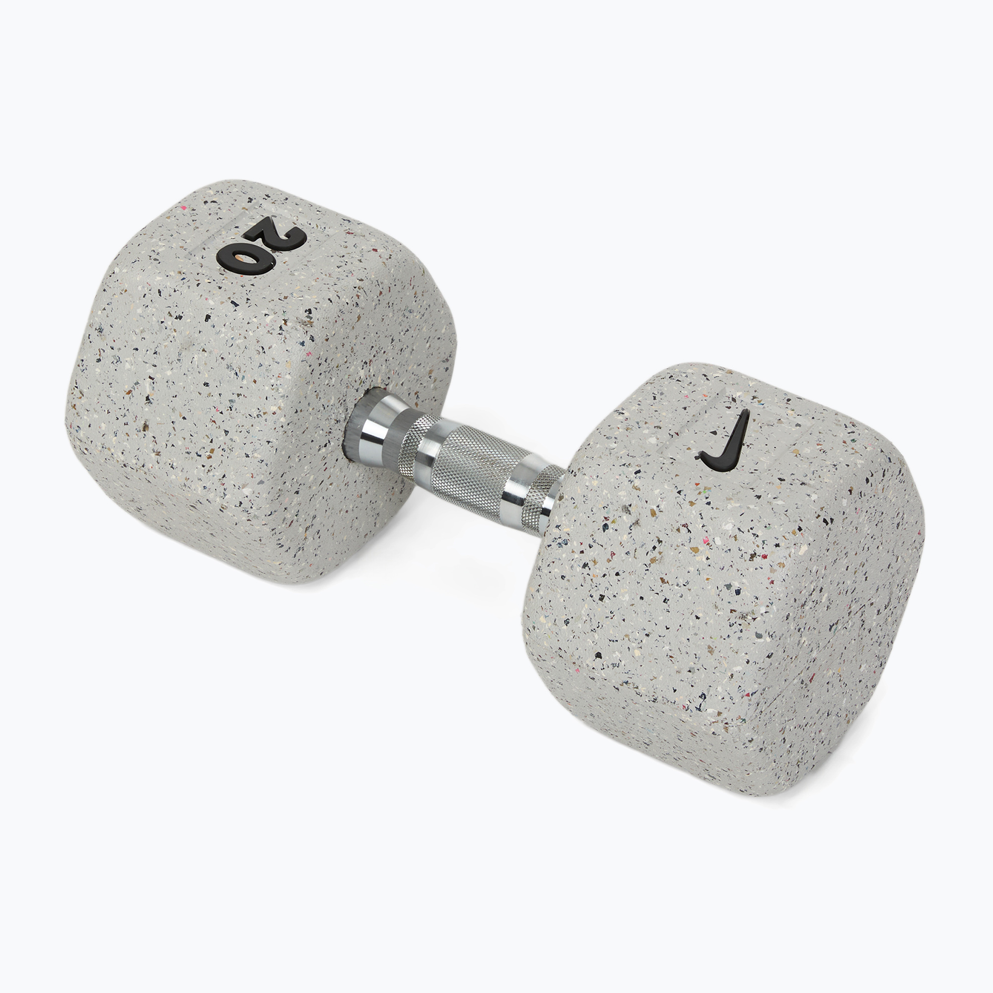 Hantel ogumowany Nike Strength Grind Hex Dumbbell 20 kg wolf grey 