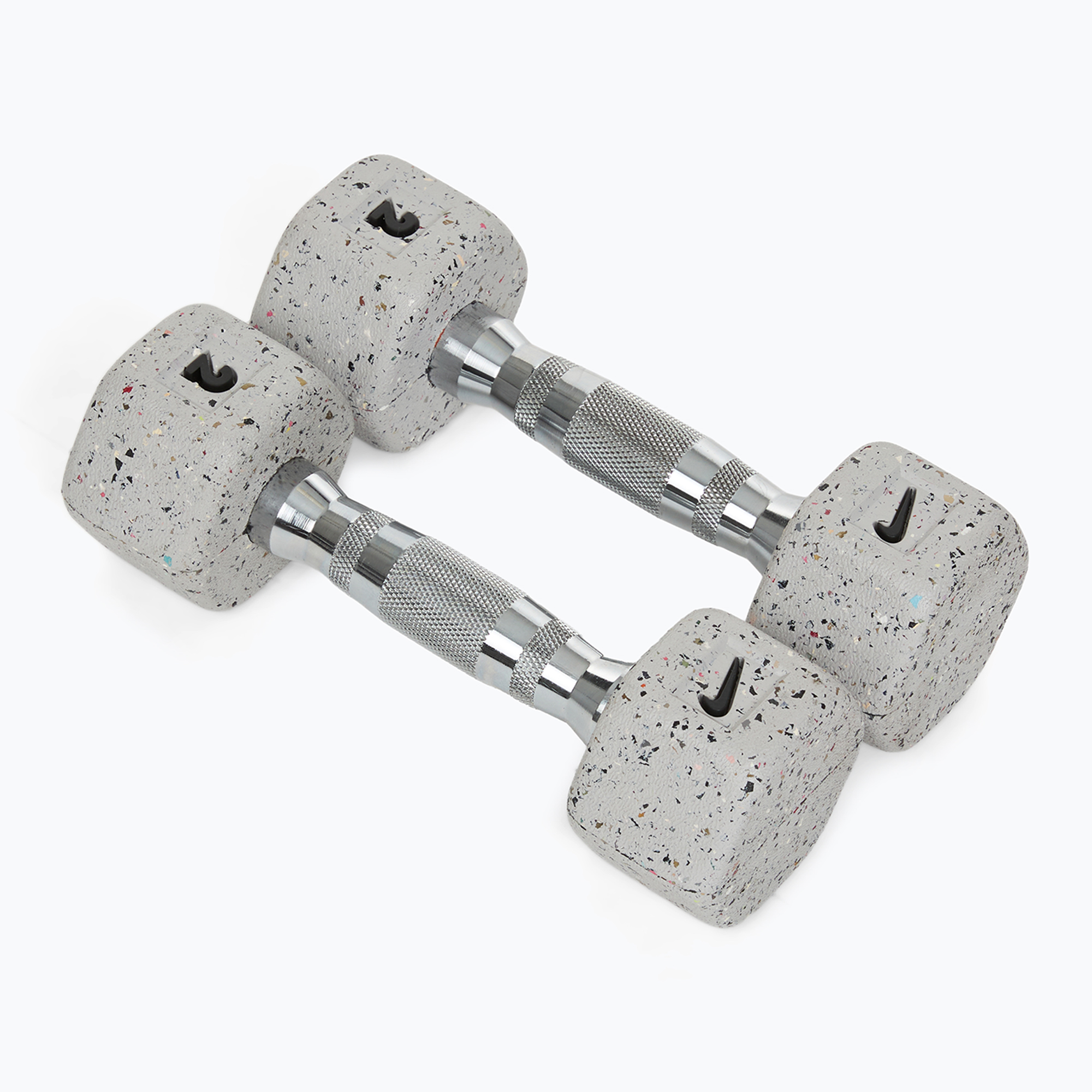 Дъмбели Nike Strength Grind Hex Dumbbell 2 x 2 kg wolf grey
