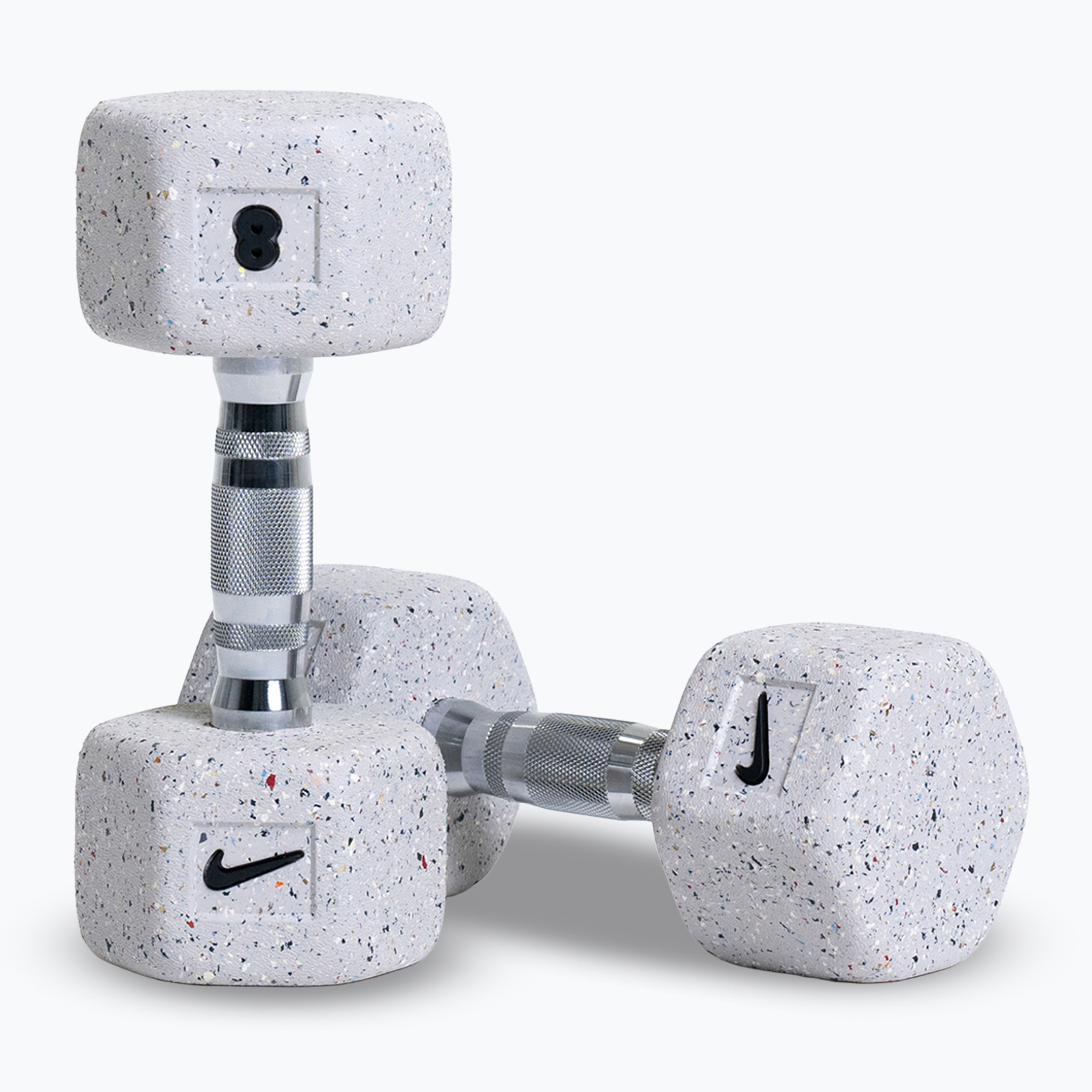 Hantle Nike Strength Grind Hex Dumbbell 2 x 8 kg wolf grey 
