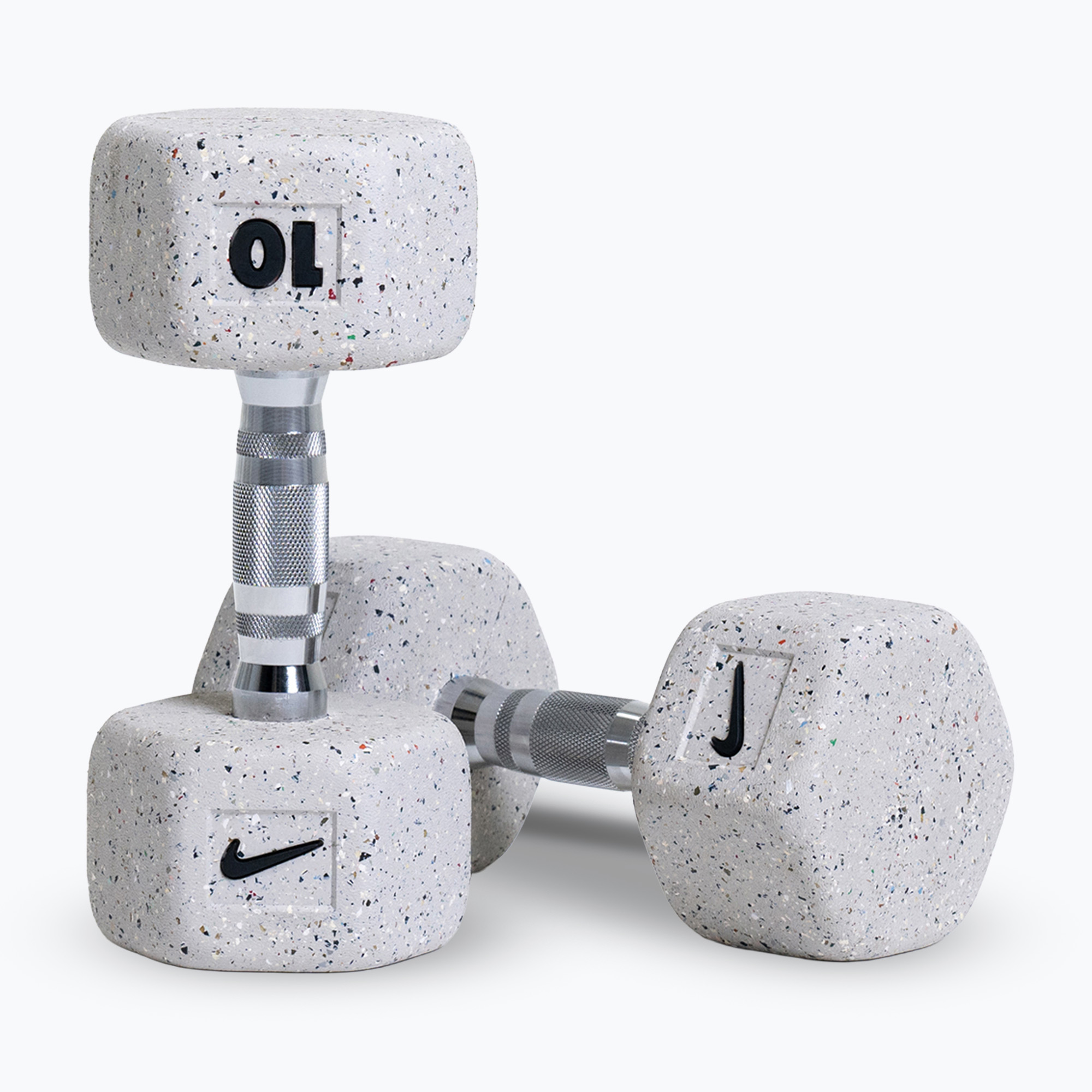 Hantle Nike Strength Grind Hex Dumbbell 2 x 10 kg wolf grey 
