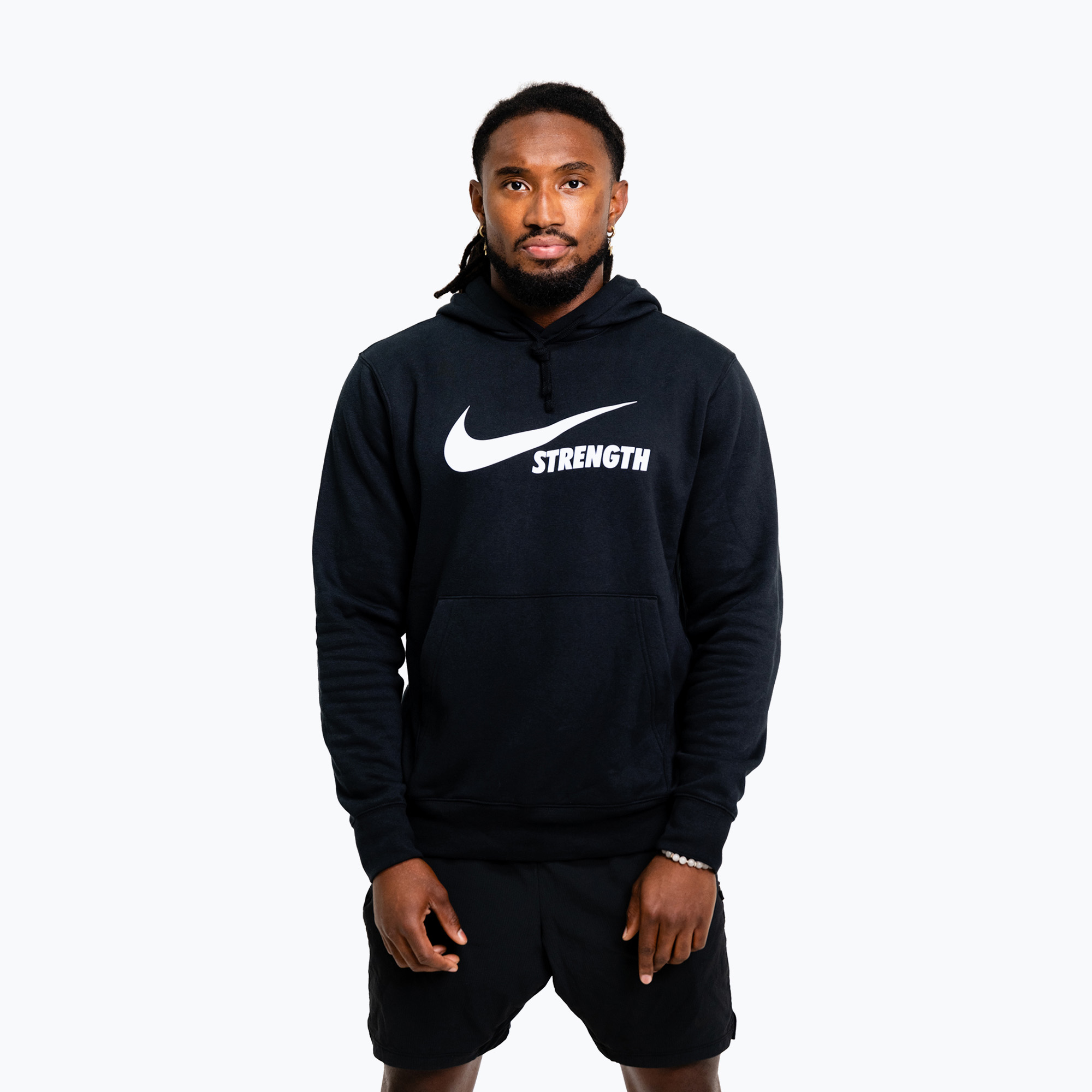 Bluza męska Nike Strength Hoodie black/white 