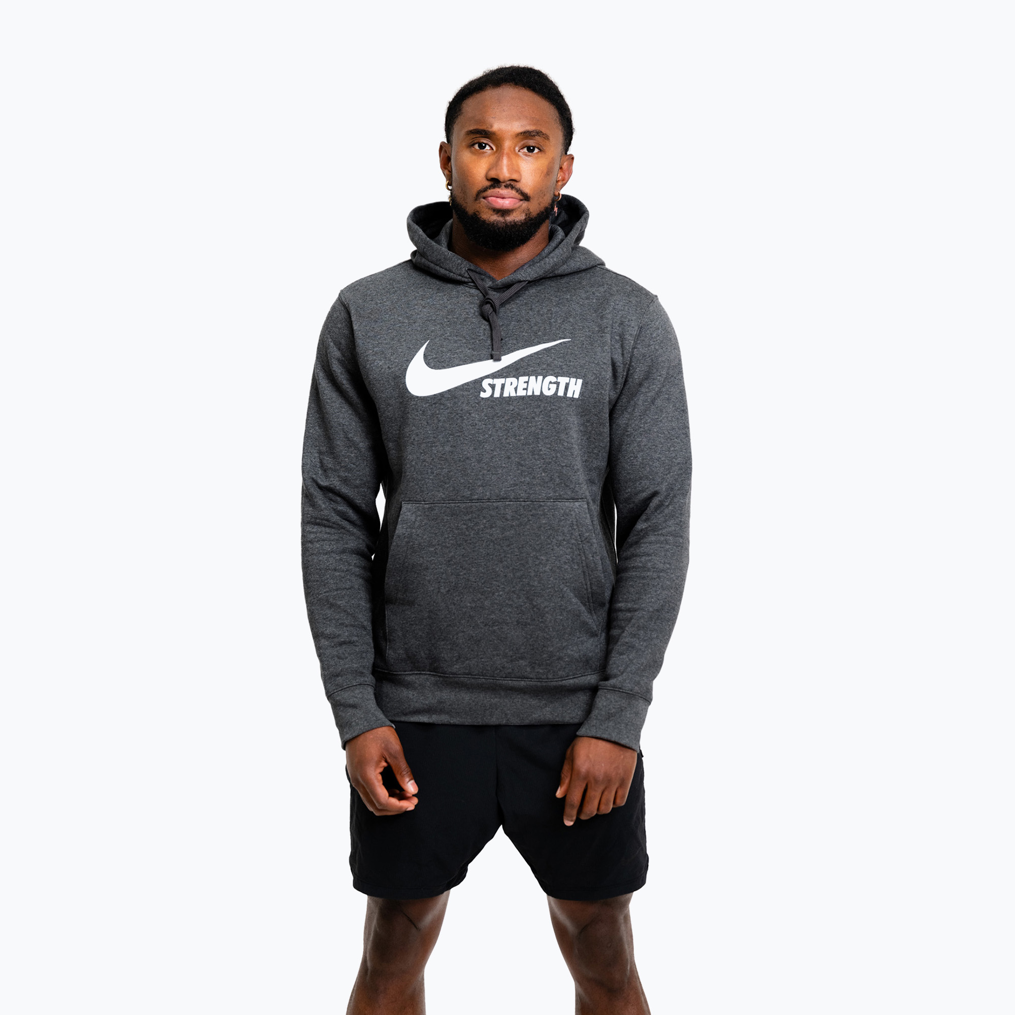 Мъжки суитшърт Nike Strength Hoodie charcoal/white
