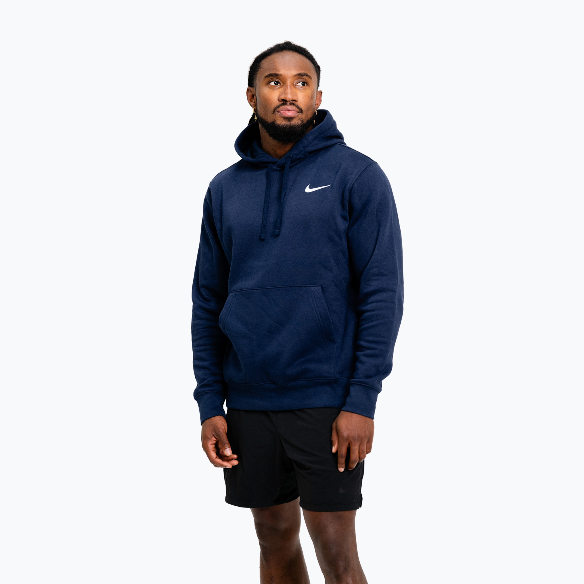 Мъжки суитшърт Nike Strength S&C Hoodie navy/white