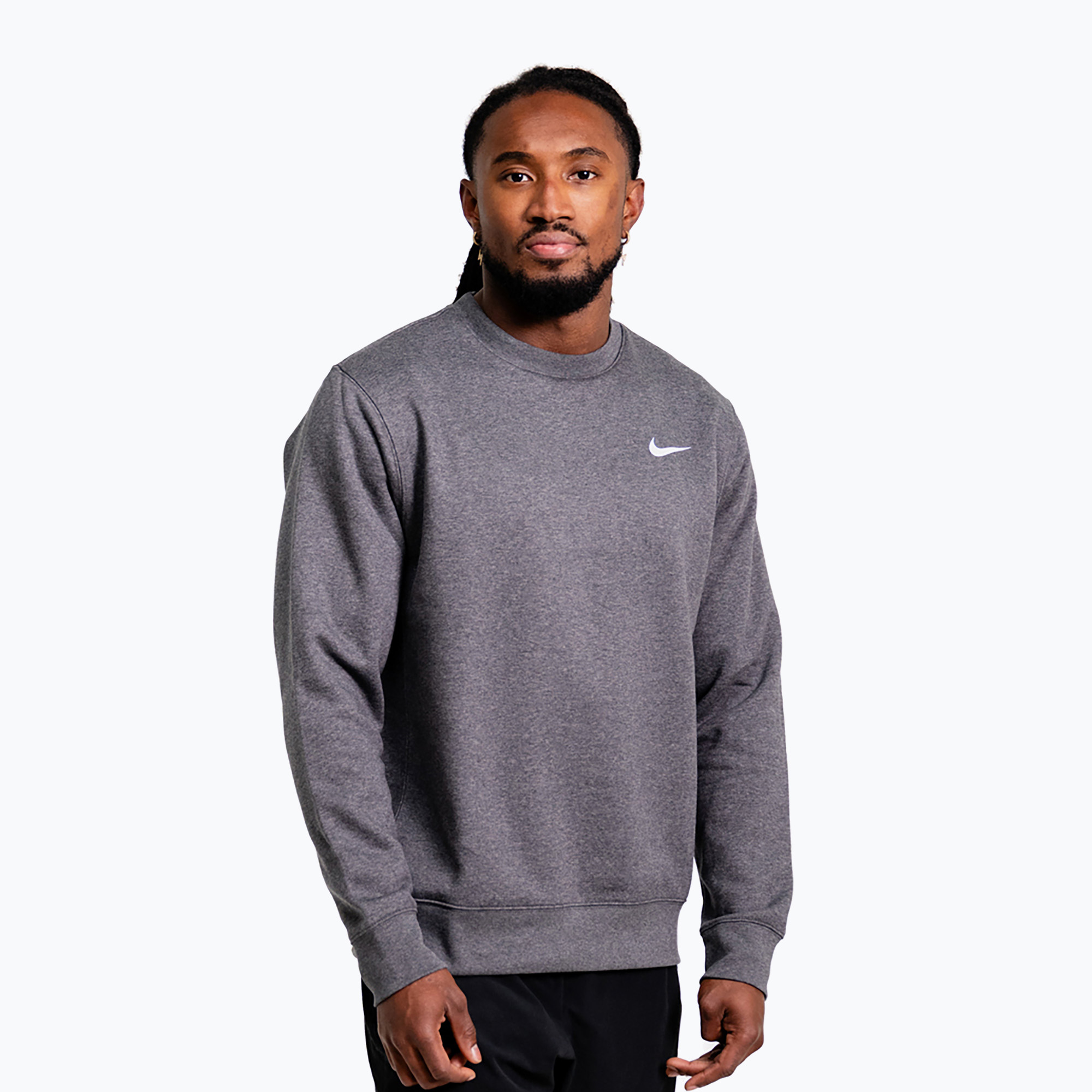 Мъжки суитшърт Nike Strength S&C Crewneck charcoal/white