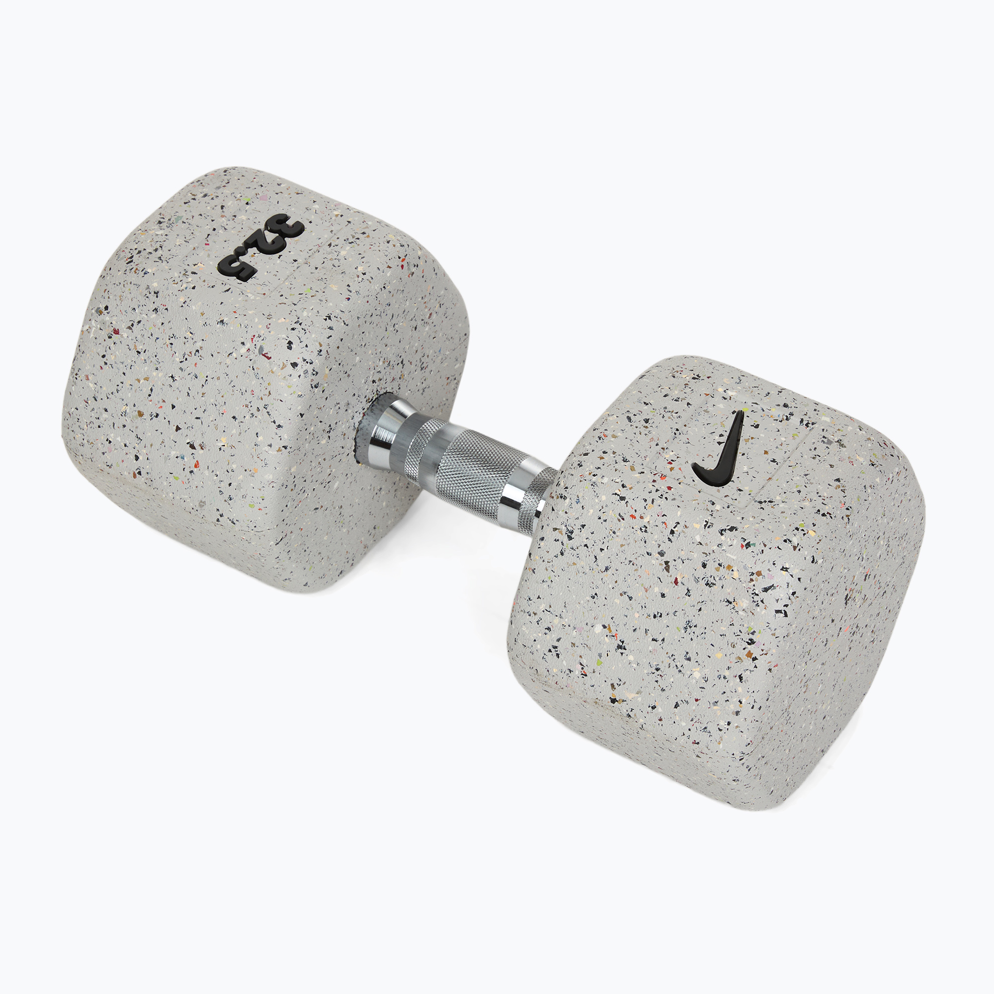 Gumovaná činka Nike Strength Grind Dumbbell 32,5 kg wolf grey