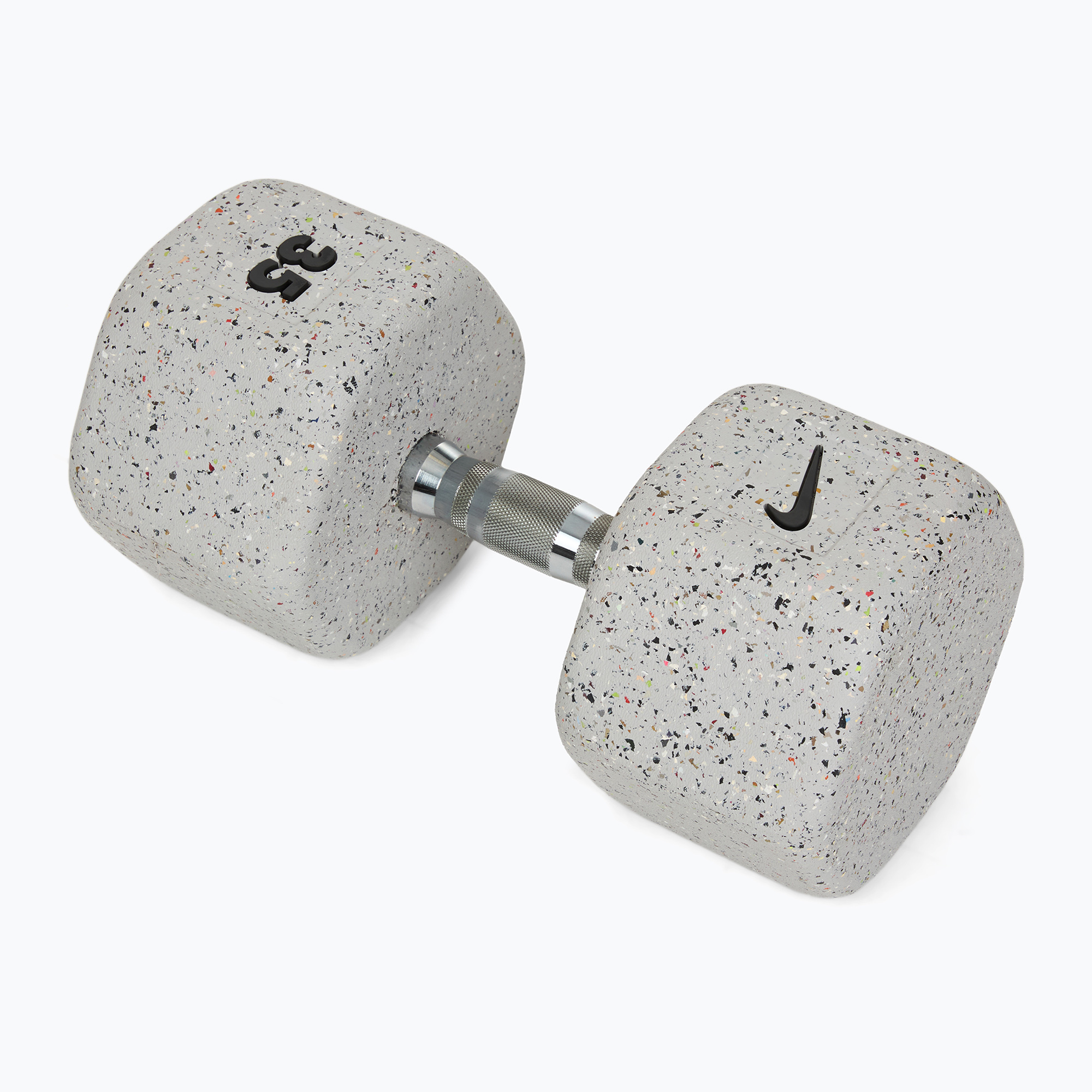 Ganteră cauciucată Nike Strength Grind Dumbbell 35 kg wolf grey