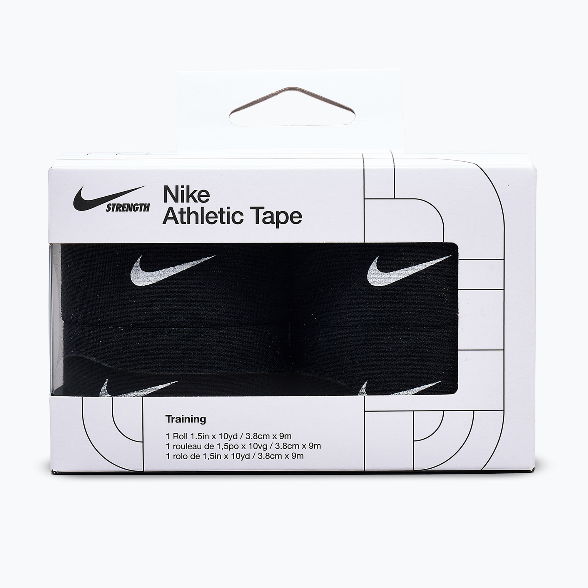Bandaż elastyczny kohezyjny Nike Strenght Athletic Tape 4 szt. black/white 