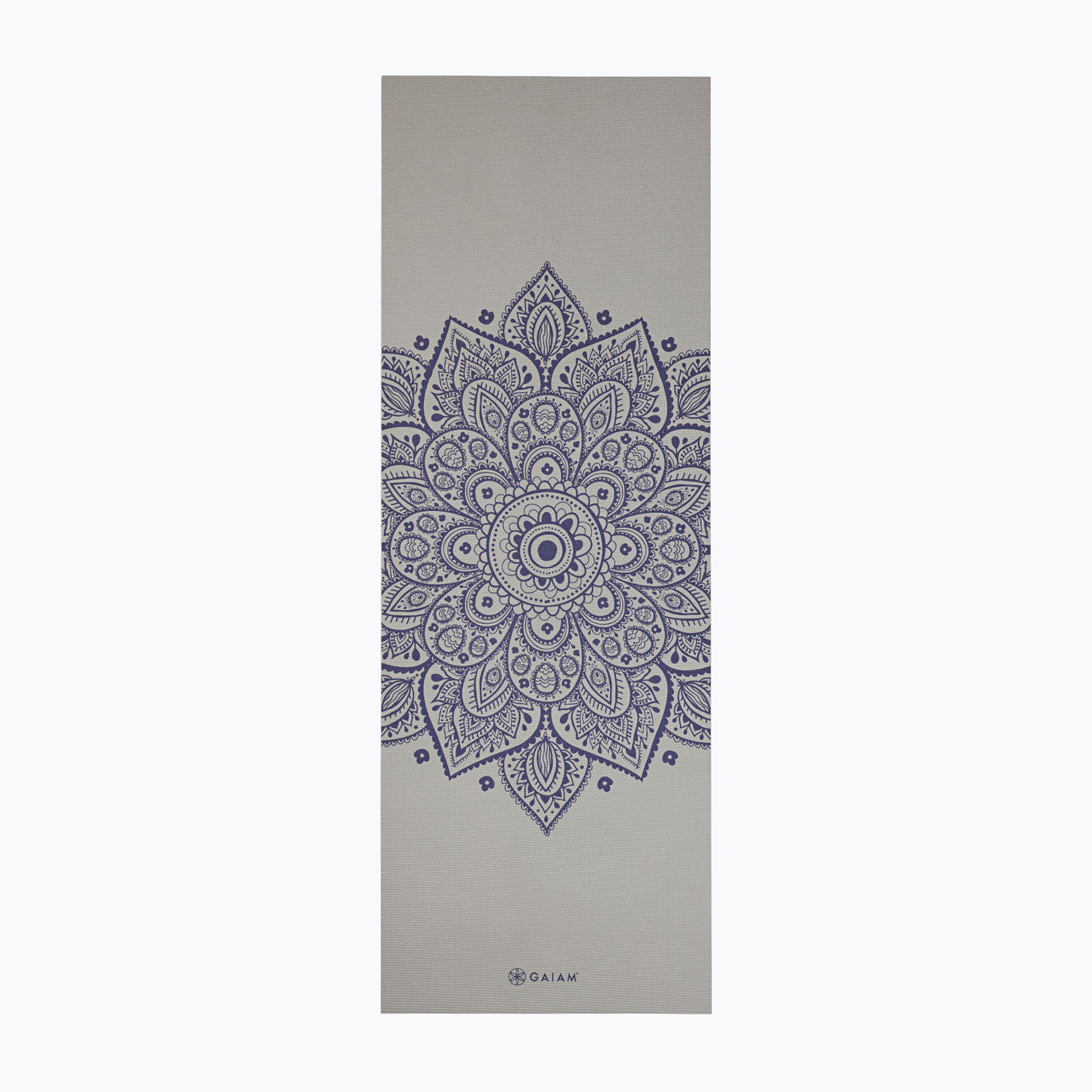 Covoraș de yoga Gaiam Sustained Yoga grey sundial flower