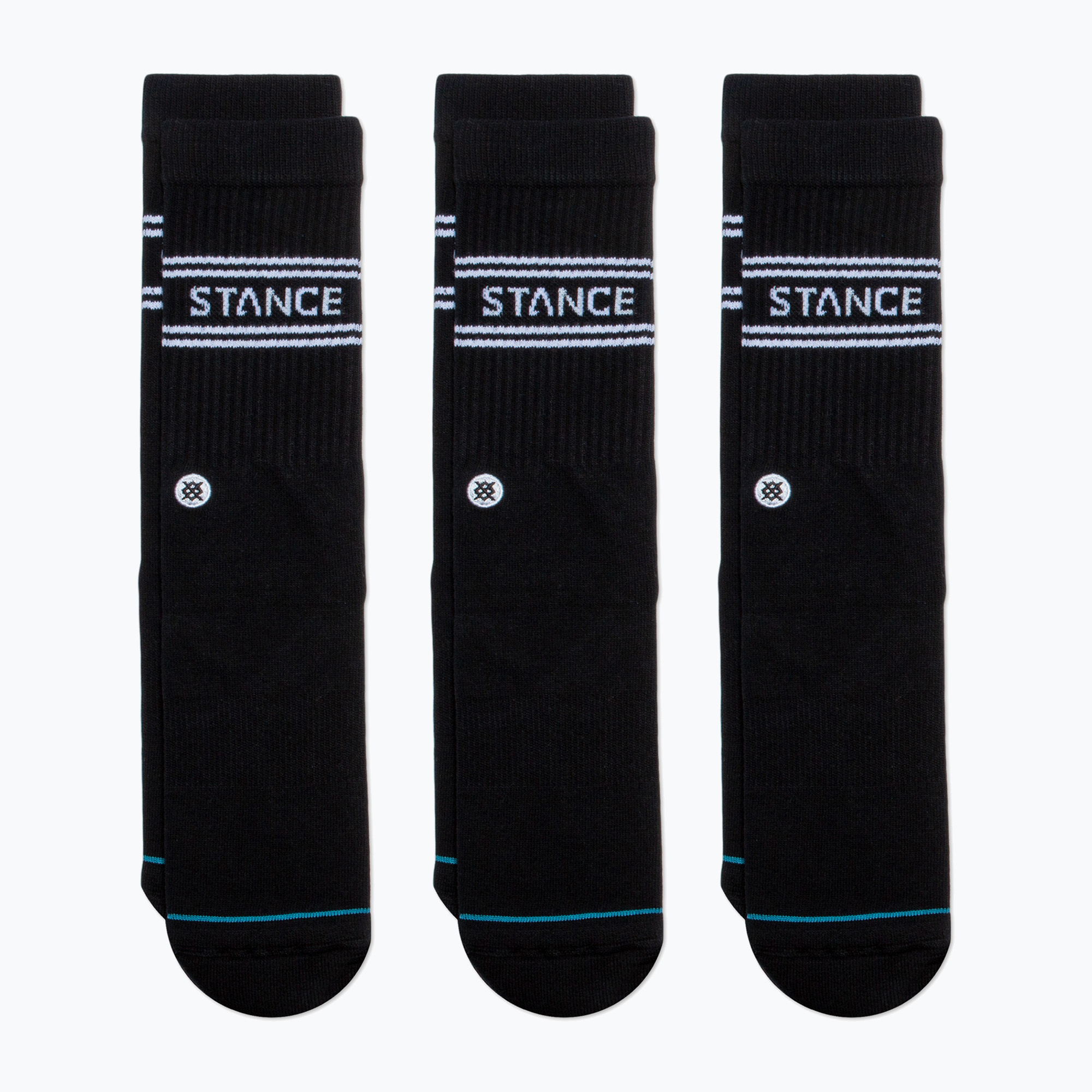 Stance Basic Crew чорапи 3 чифта черни