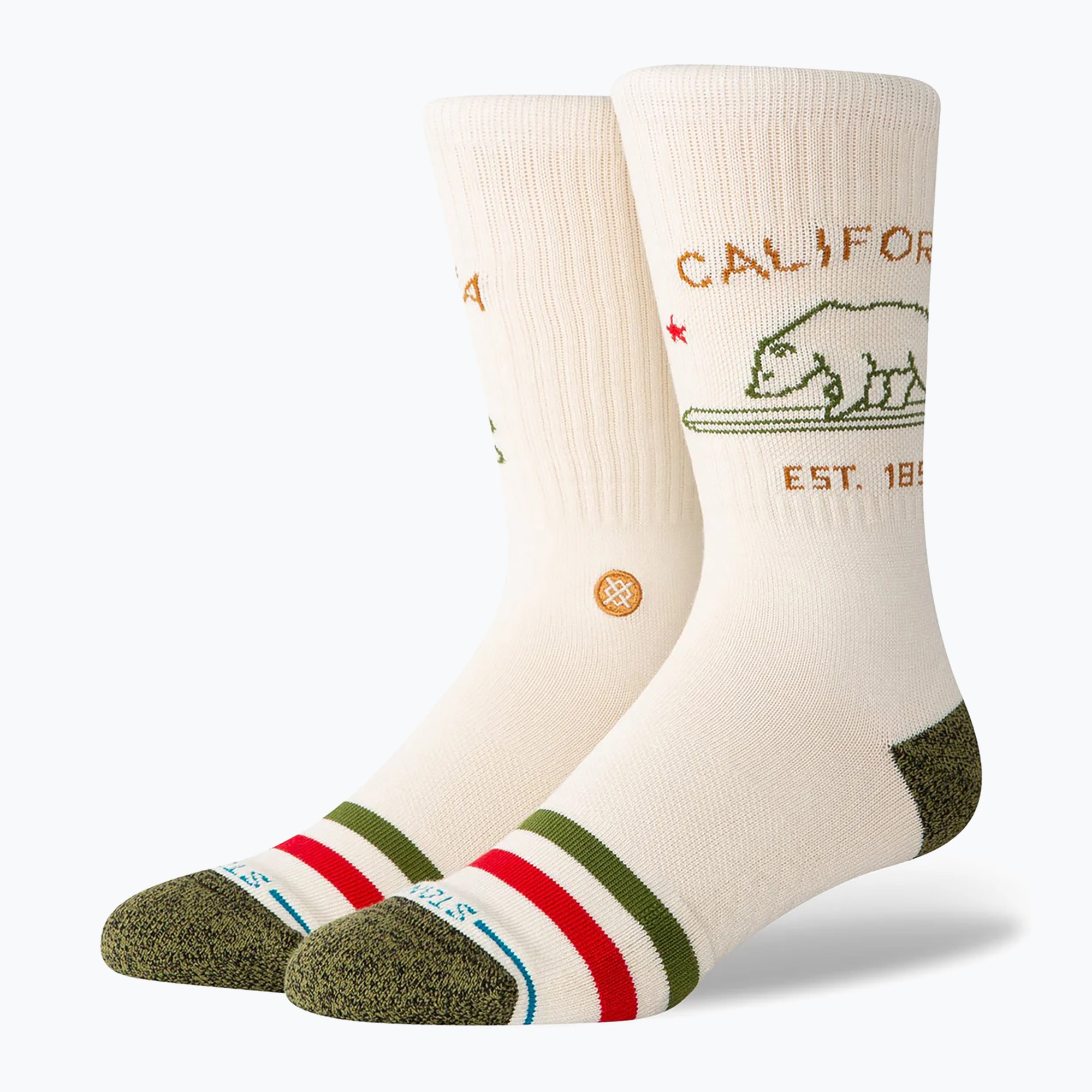 Чорапи Stance California Republic 2 off white