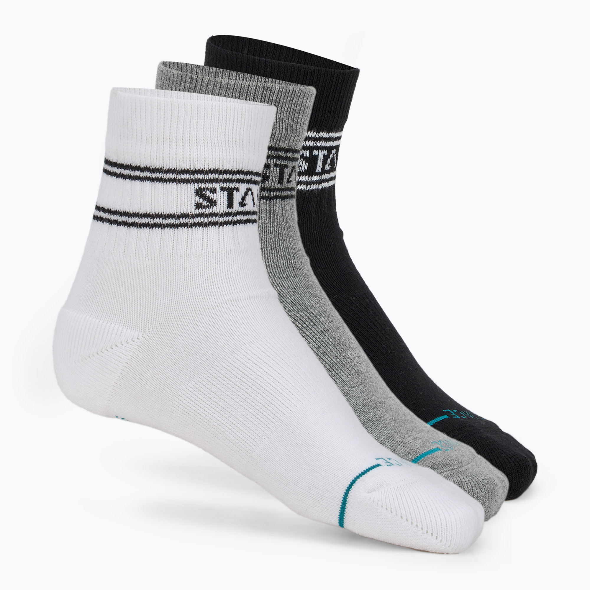 Stance Basic Quarter 3 чифта многоцветни чорапи