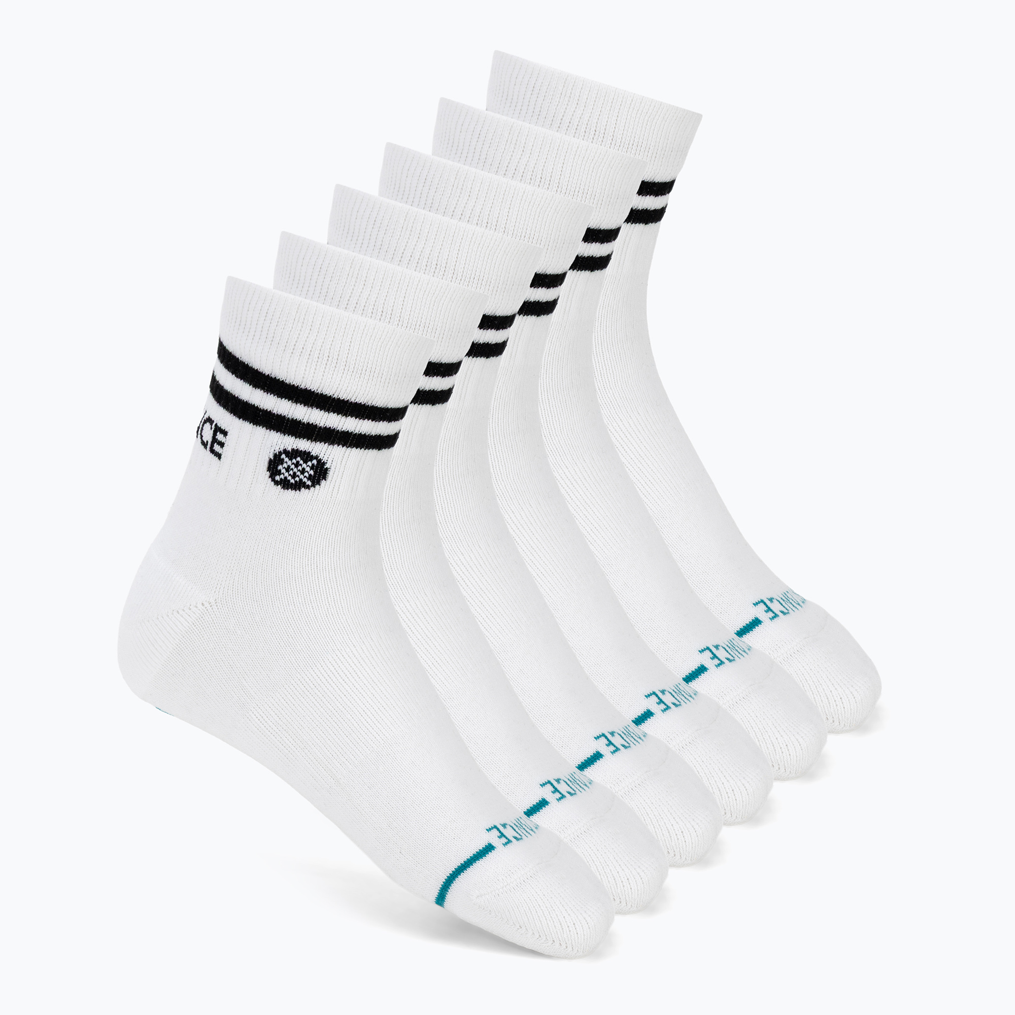 Skarpety Stance Core Quarter 6 par white 