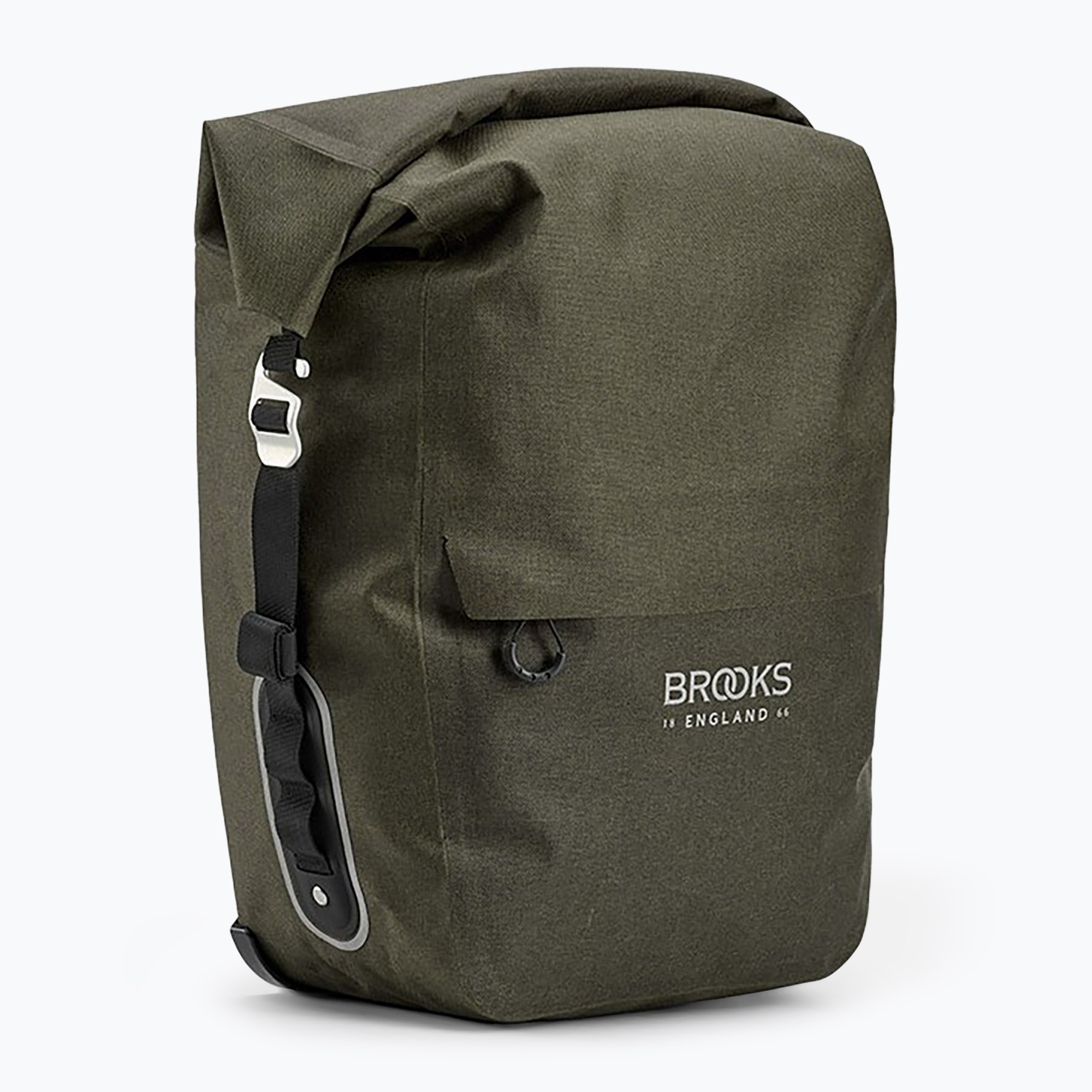 Brooks England Scape Pannier Large 18-22 l mud green bicycle pannier (18-22 l)