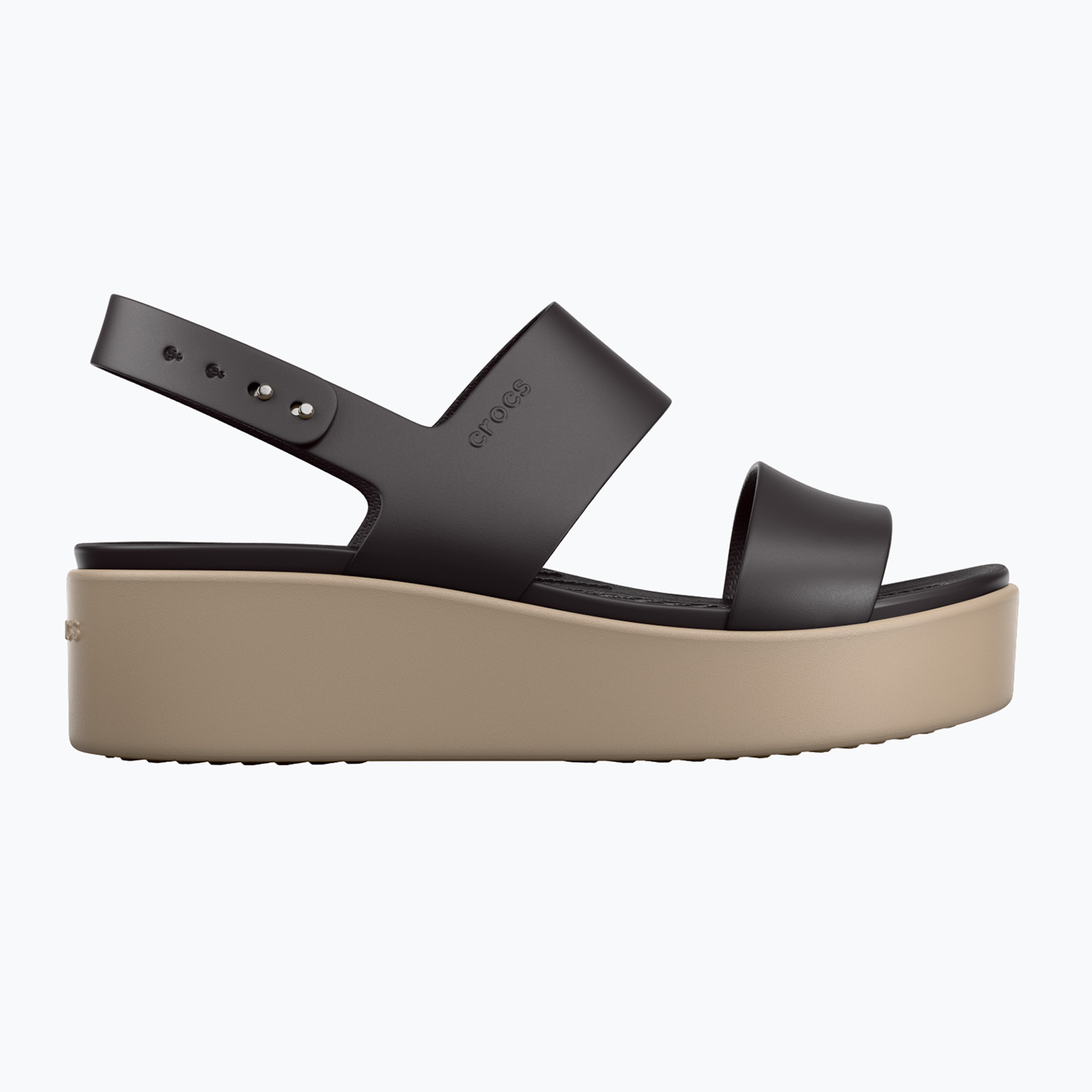 Дамски сандали  Crocs Brooklyn Low Wedge black/mushroom