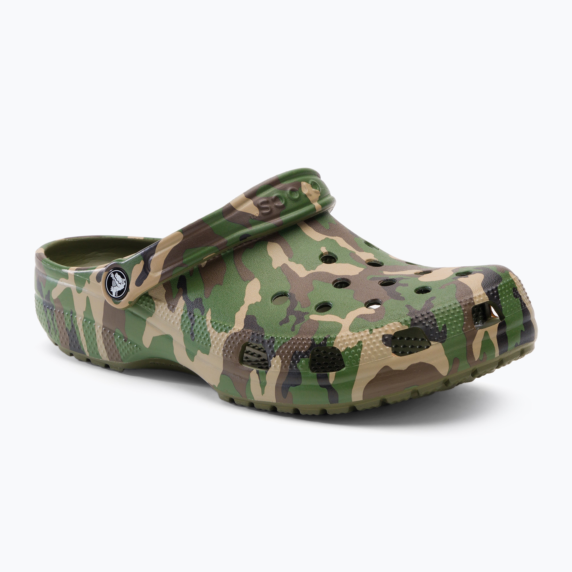 Klapki Crocs Classic Printed Camo Clog army green/multi 