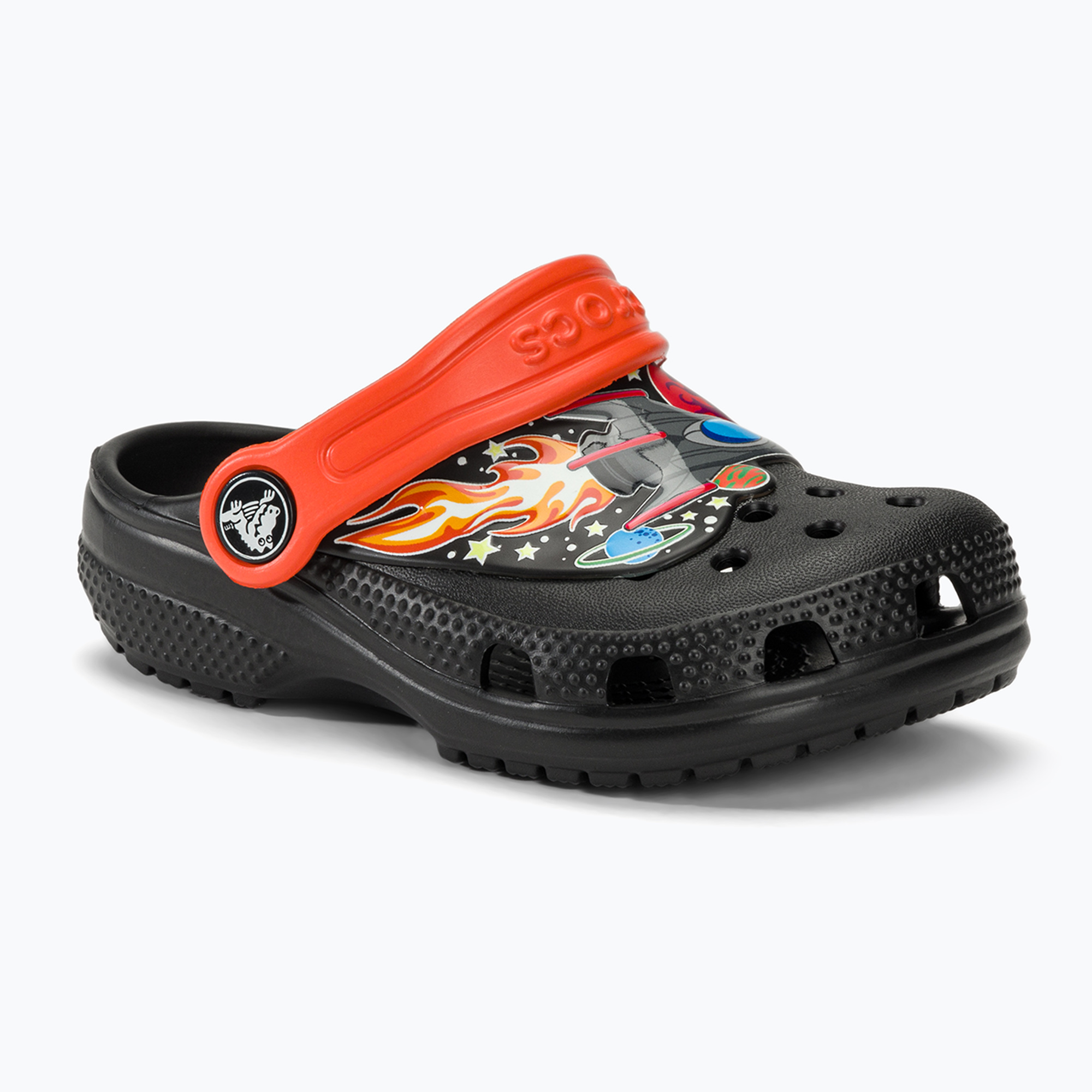Детски джапанки Crocs Fun Lab I Am Space Clog black/tangerine