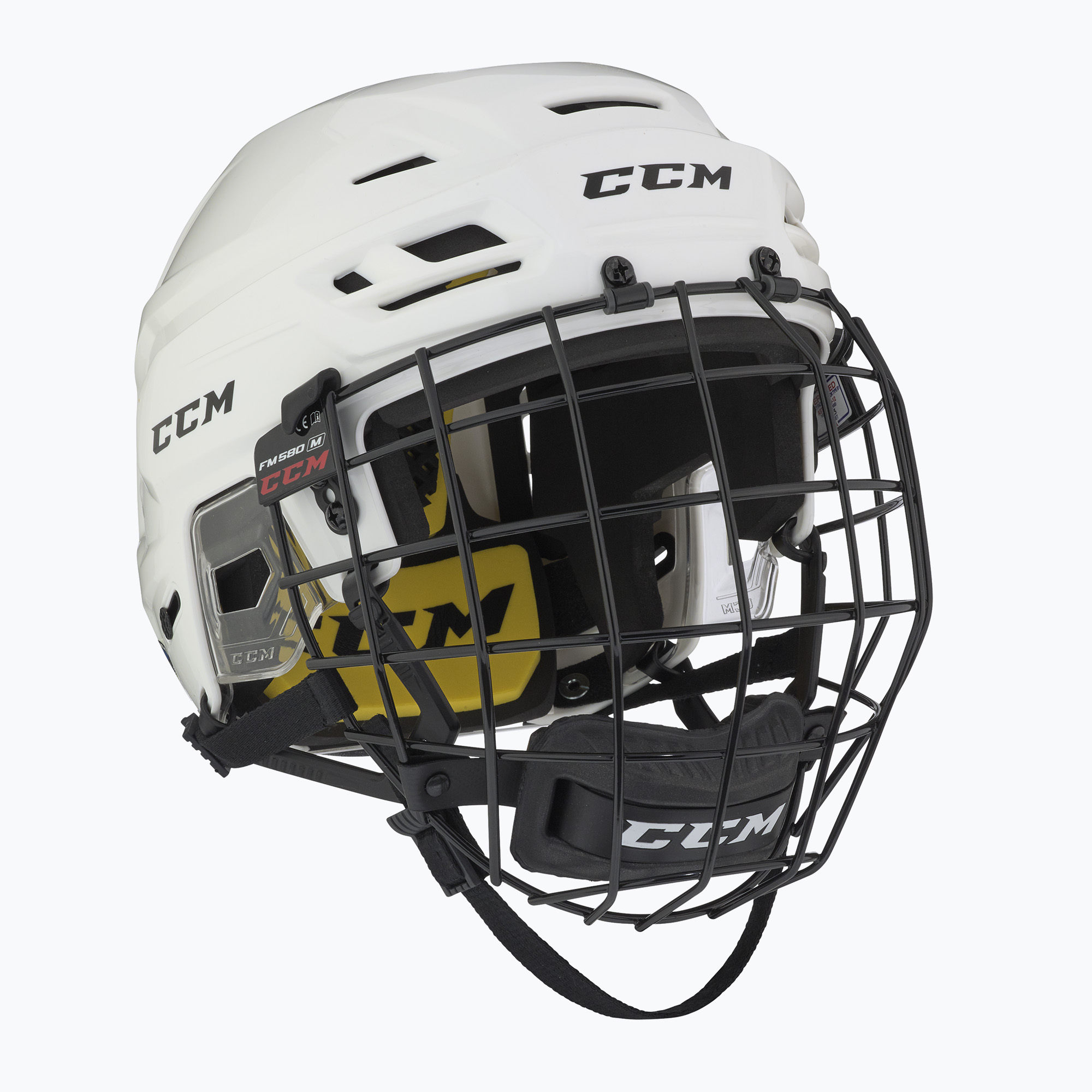 Casco da hockey CCM Tacks 210 Combo bianco (58.5-63 Cm (L)) (Tacks 210 Combo HT210C)