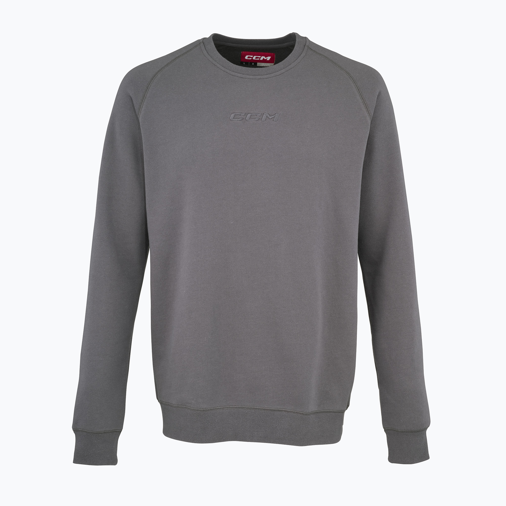 Herren-Sweatshirt CCM Core Fleece Crew dark grey heather (Core Fleece Crew FCR3CA-SRLDGH)