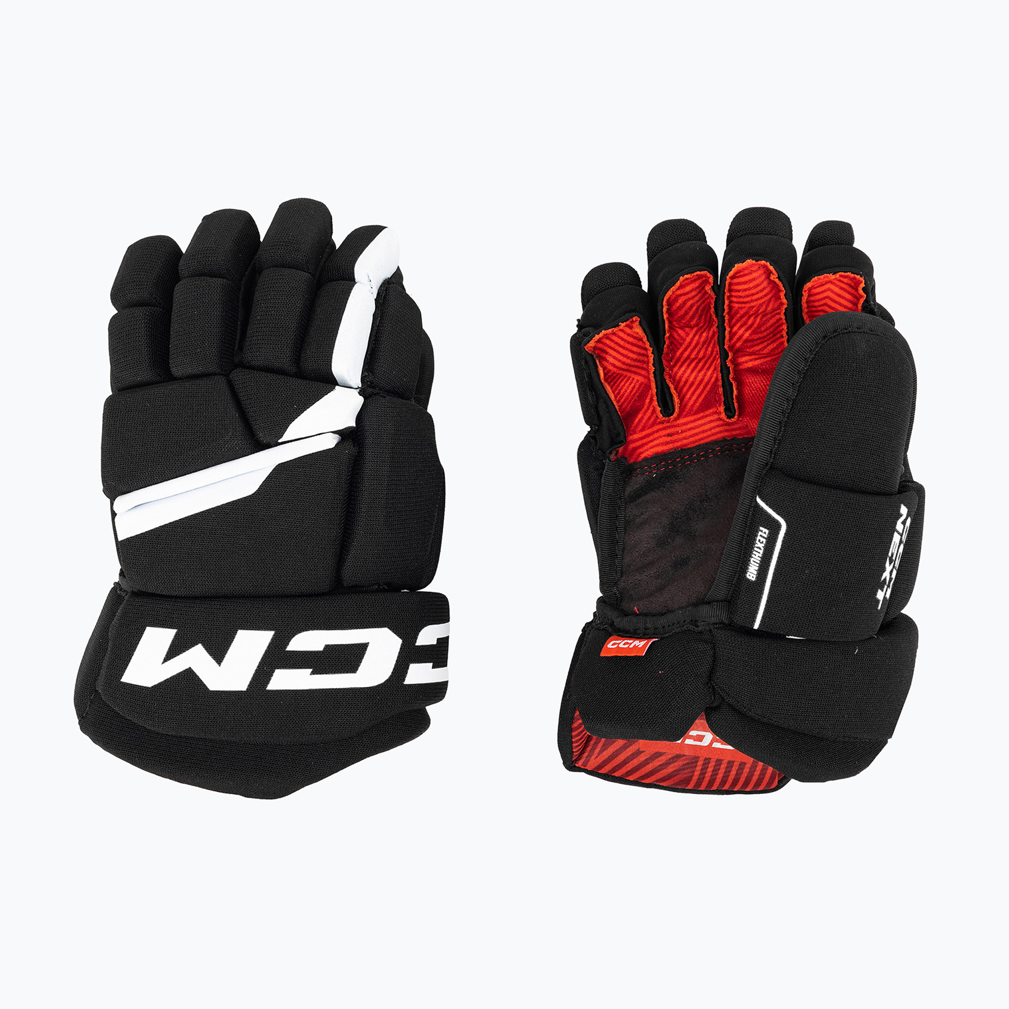 CCM Next JR Kinder-Hockeyhandschuhe schwarz/weiß (Next JR HGNEXT23-JR10BKWH)