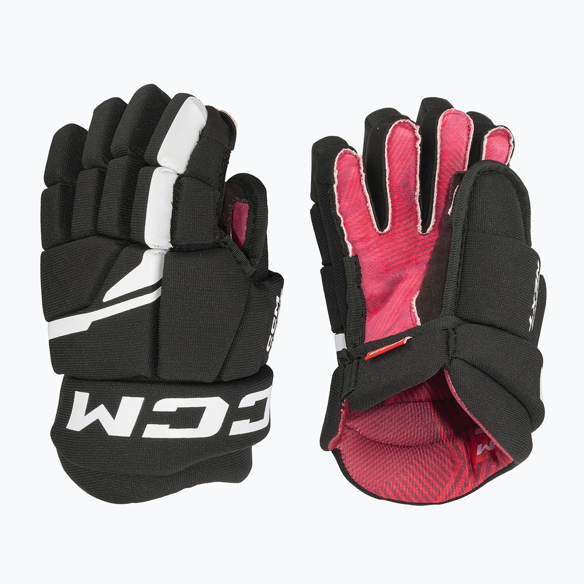 Guanti da hockey per bambini CCM Next YTH nero/bianco (9'') (Next YTH HGNEXT23-YT09BKWH)