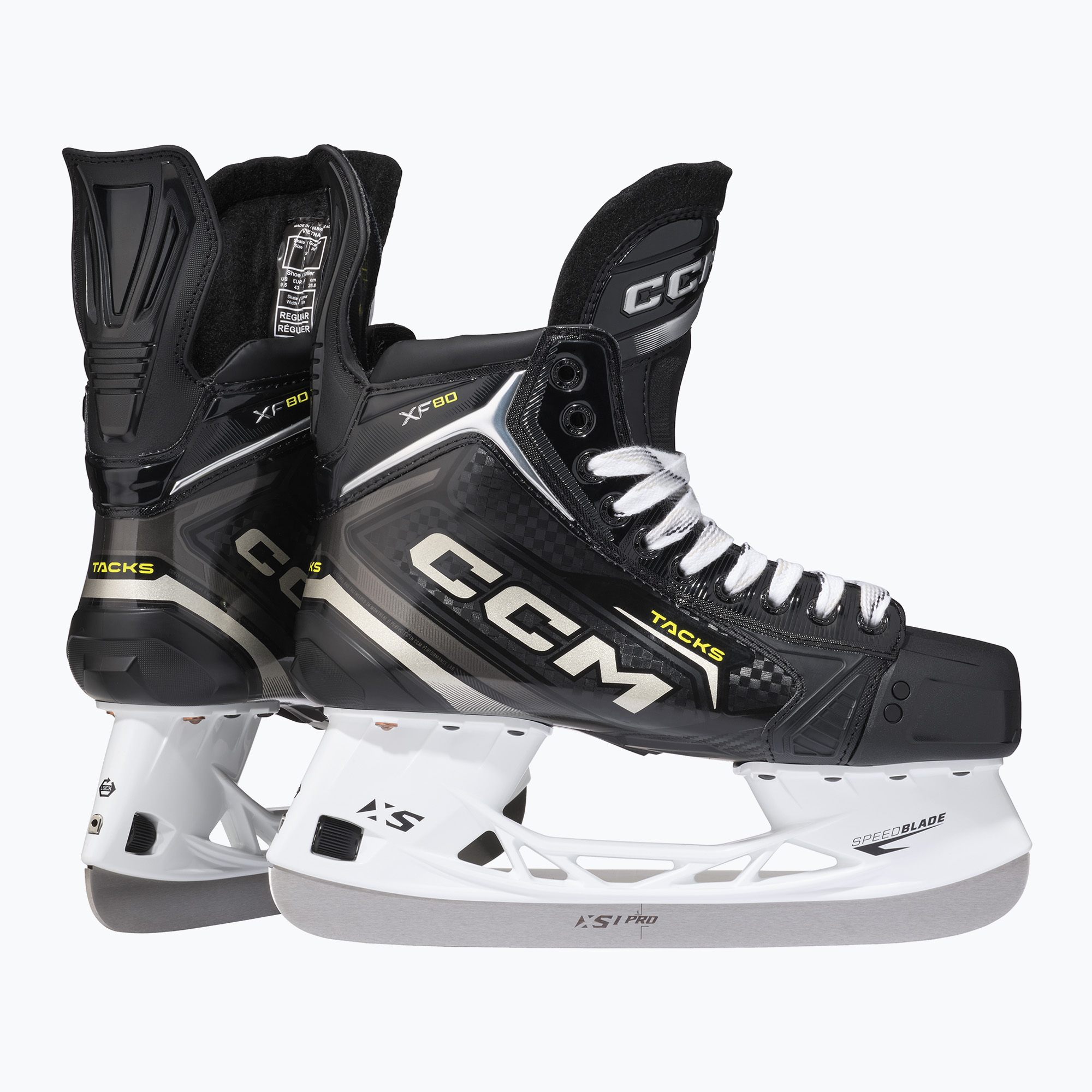 Pattini da hockey da uomo CCM Tacks XF80 SR Wide nero